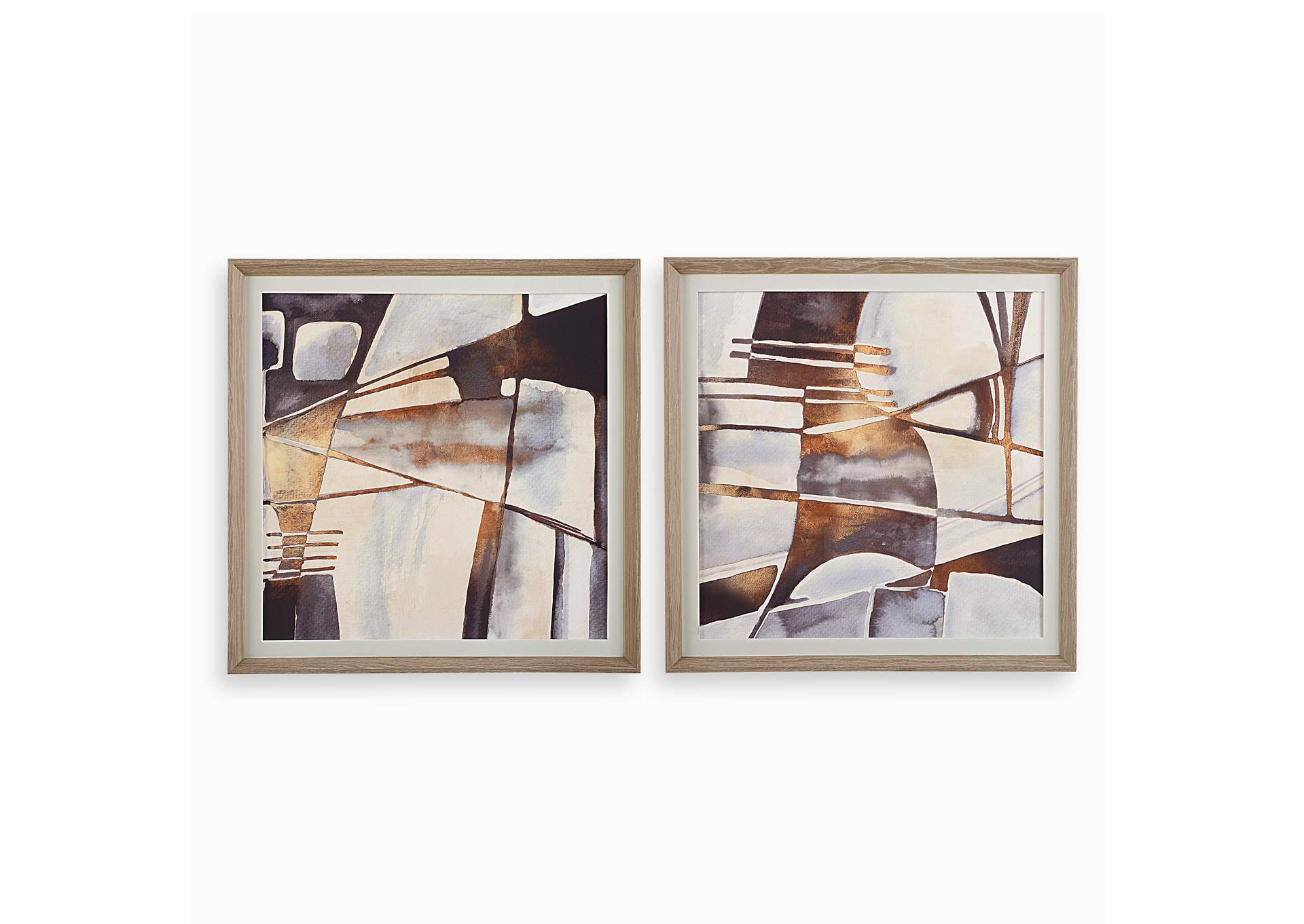 Uttermost Vetrina Framed Abstract Prints Set