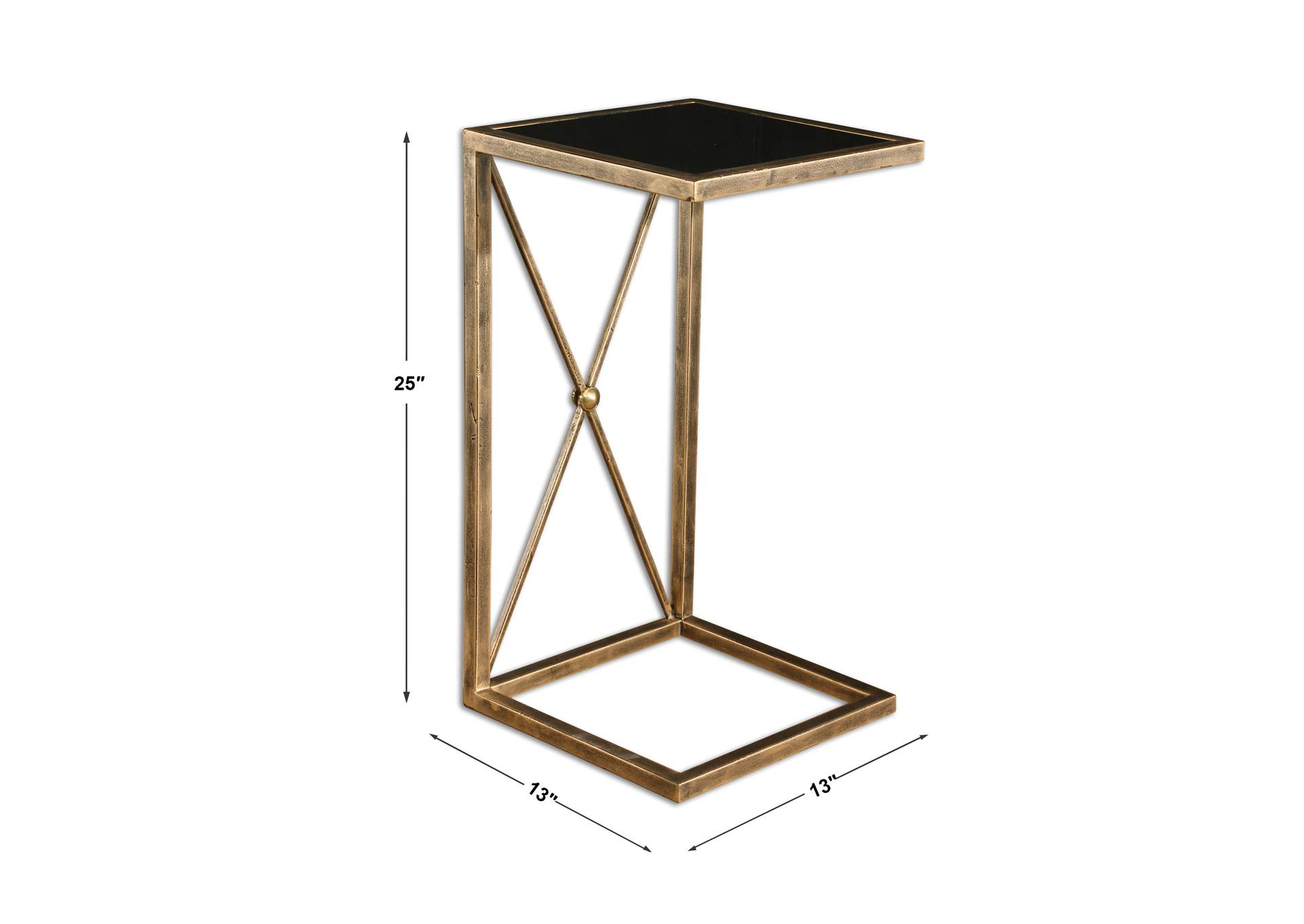 Uttermost Zafina Gold Accent Table