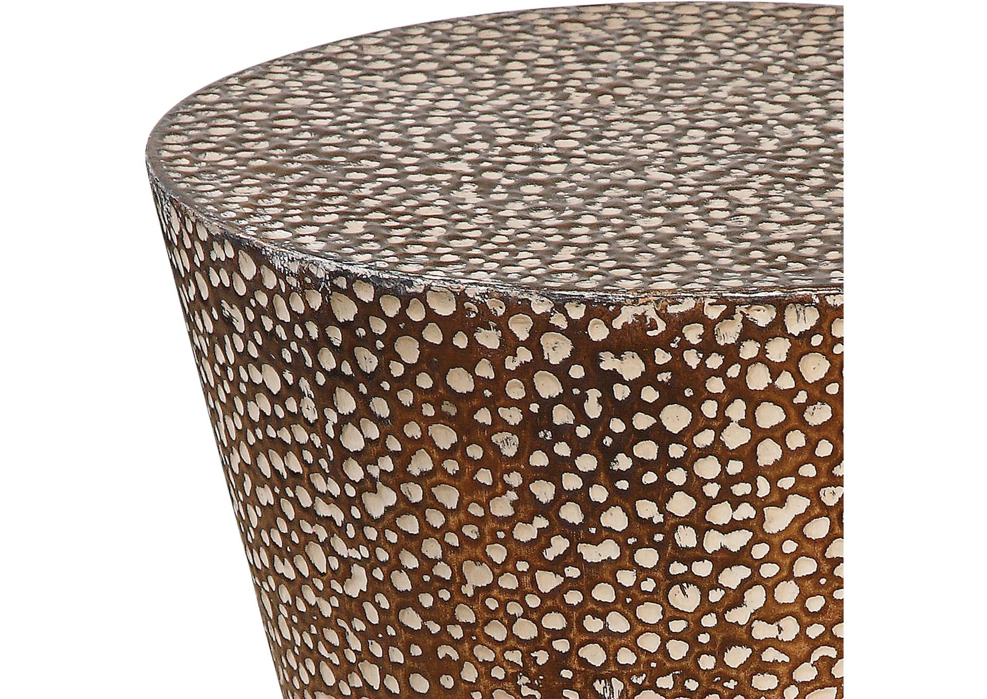 Uttermost Cutler Drum Shaped Accent Table