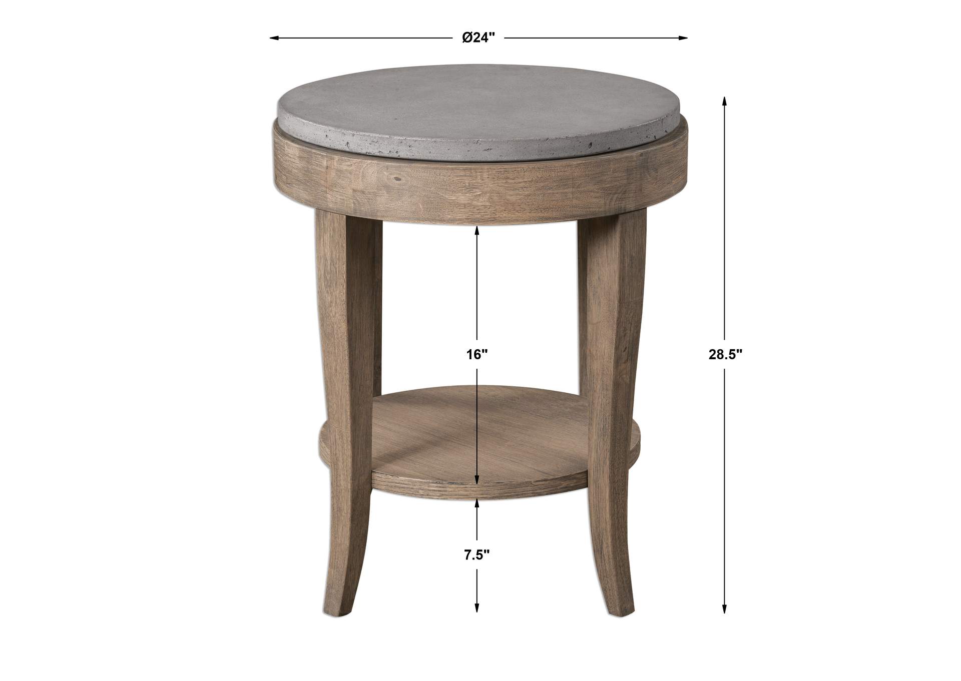 Uttermost Deka Round Side Table
