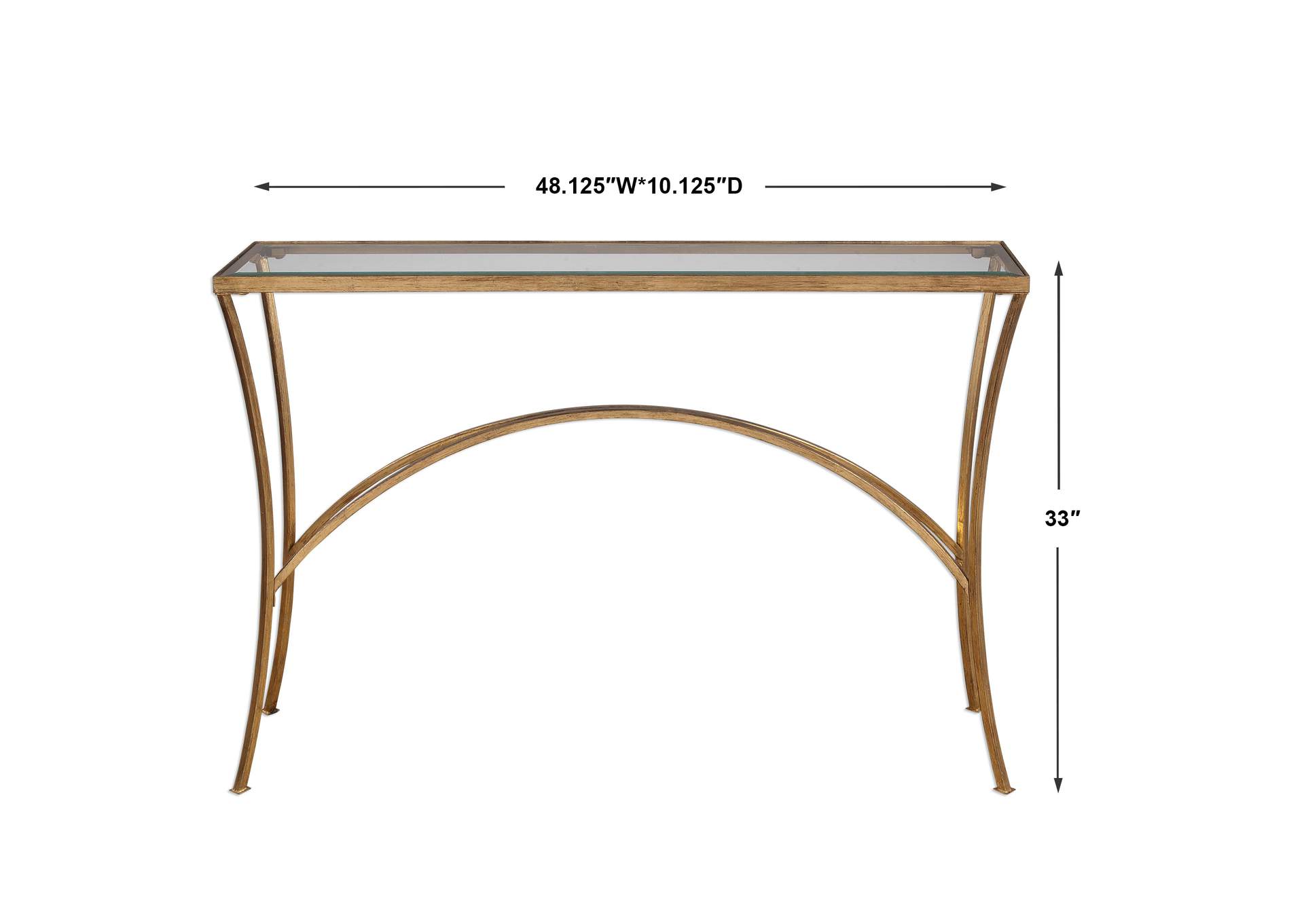 Uttermost Alayna Gold Console Table
