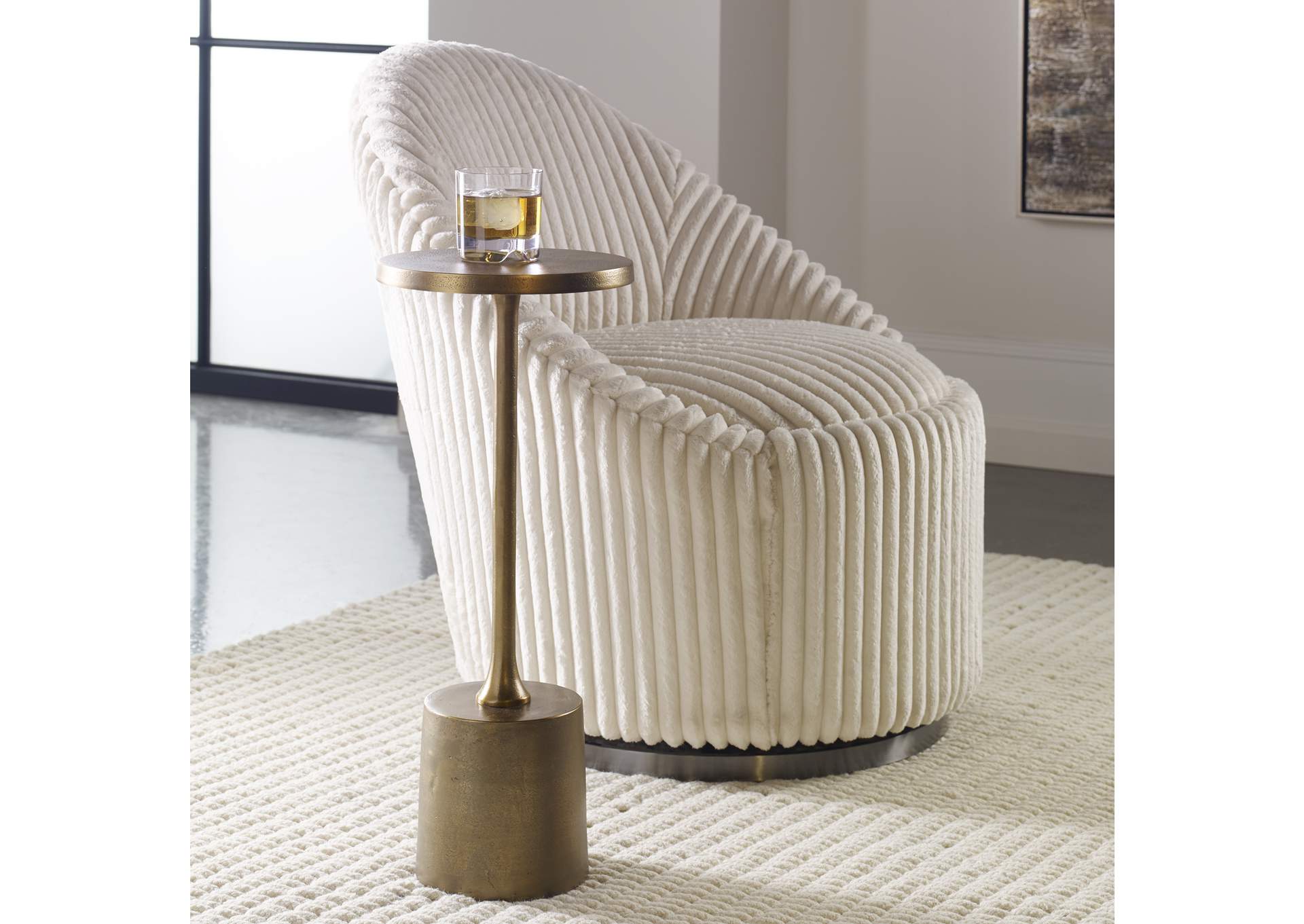 Uttermost Sanaga Drink Table Gold