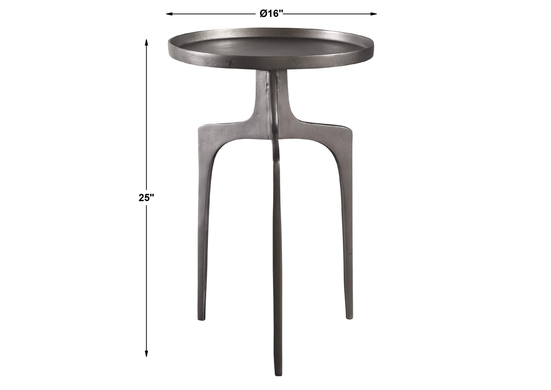 Uttermost Kenna Nickel Accent Table