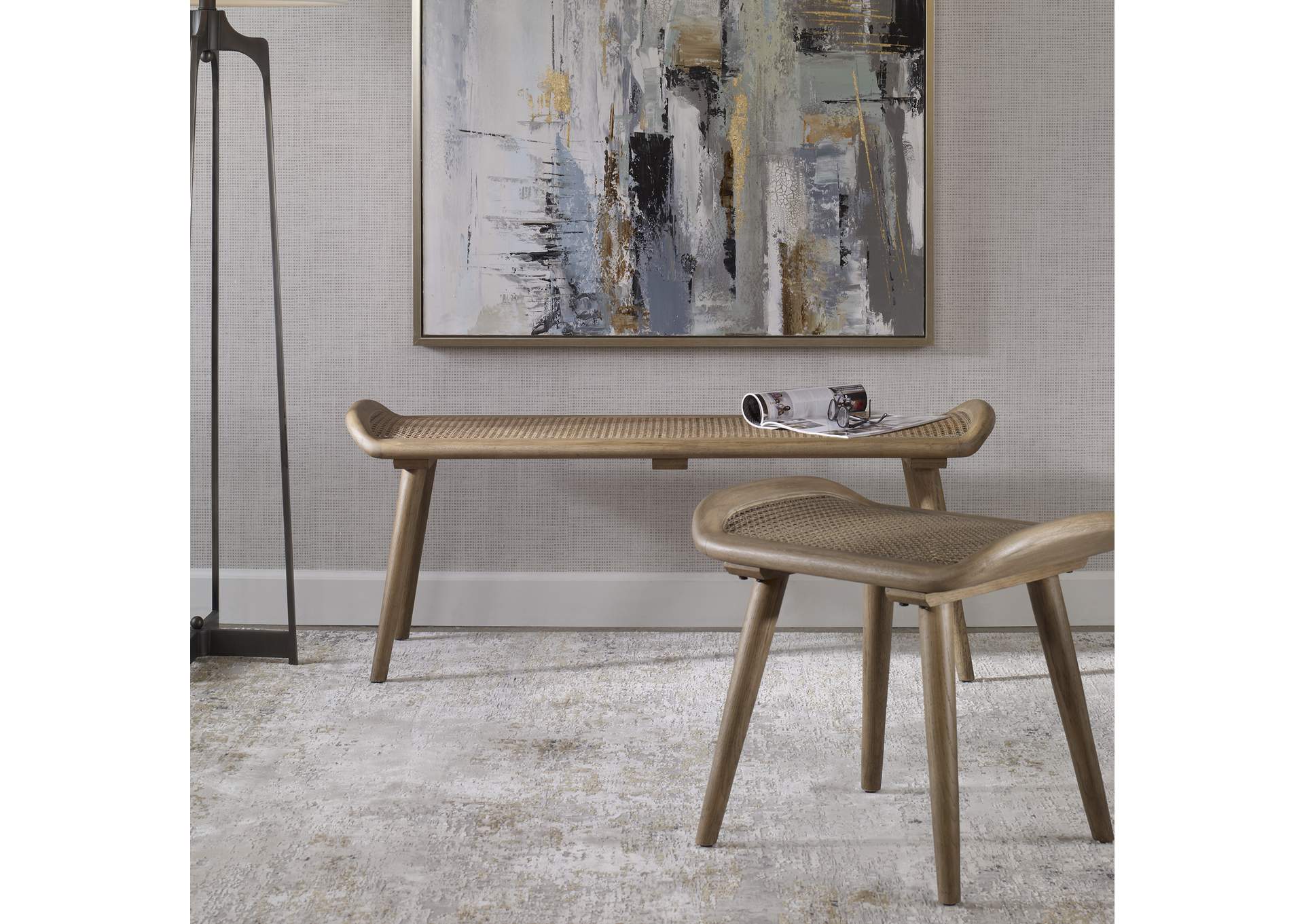 Uttermost Arne Scandinavian Small Bench