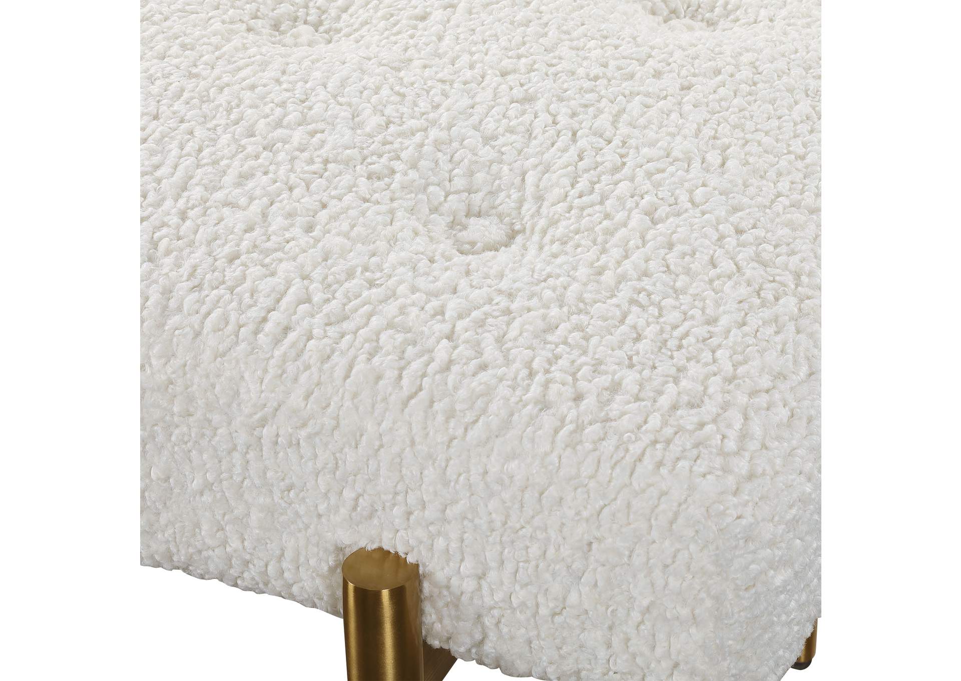 Uttermost Olivier White Bench