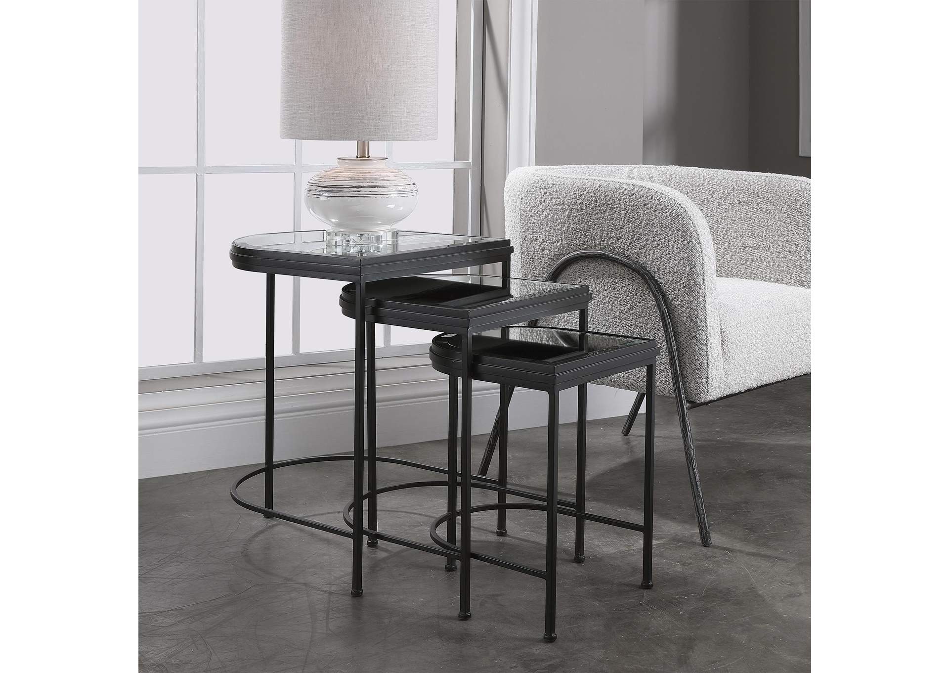 Uttermost India Black Nesting Tables