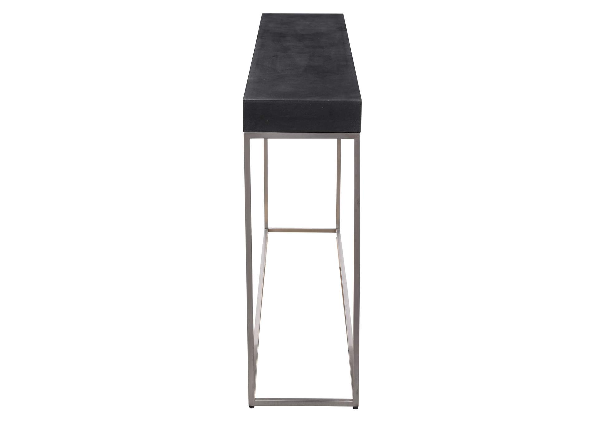 Uttermost Jase Black Concrete Console Table