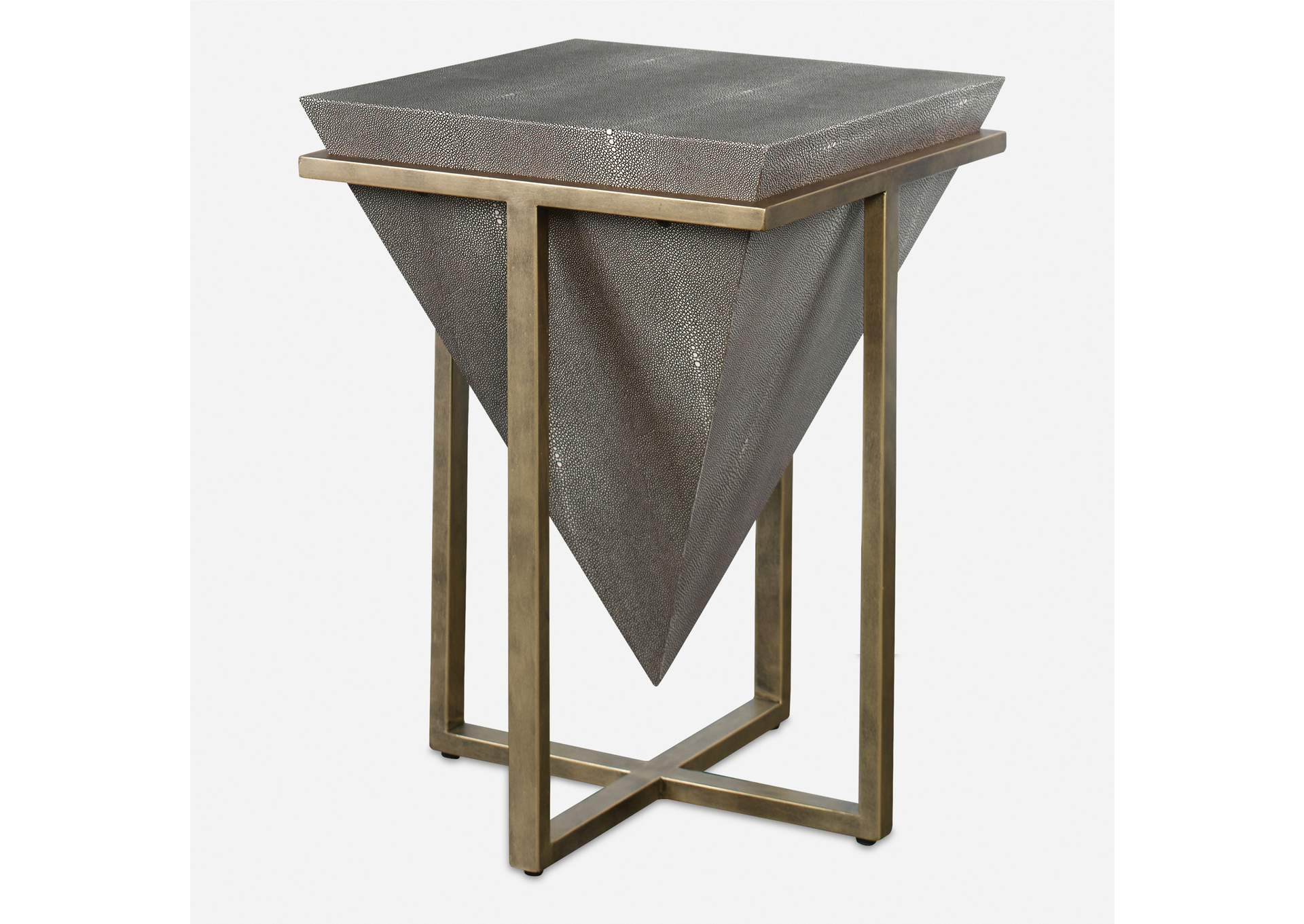 Uttermost Bertrand Shagreen Accent Table