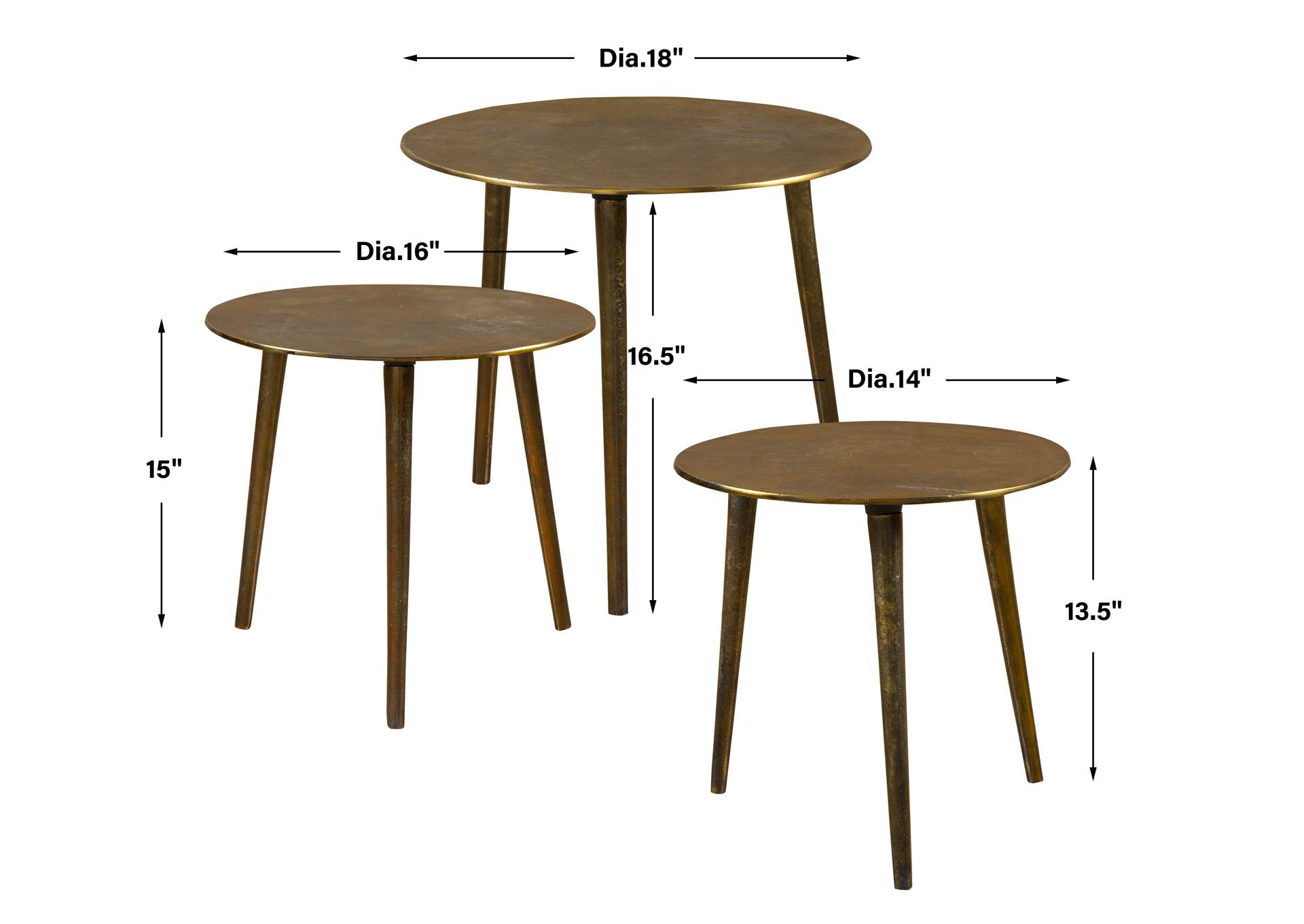 Uttermost Kasai Gold Coffee Tables