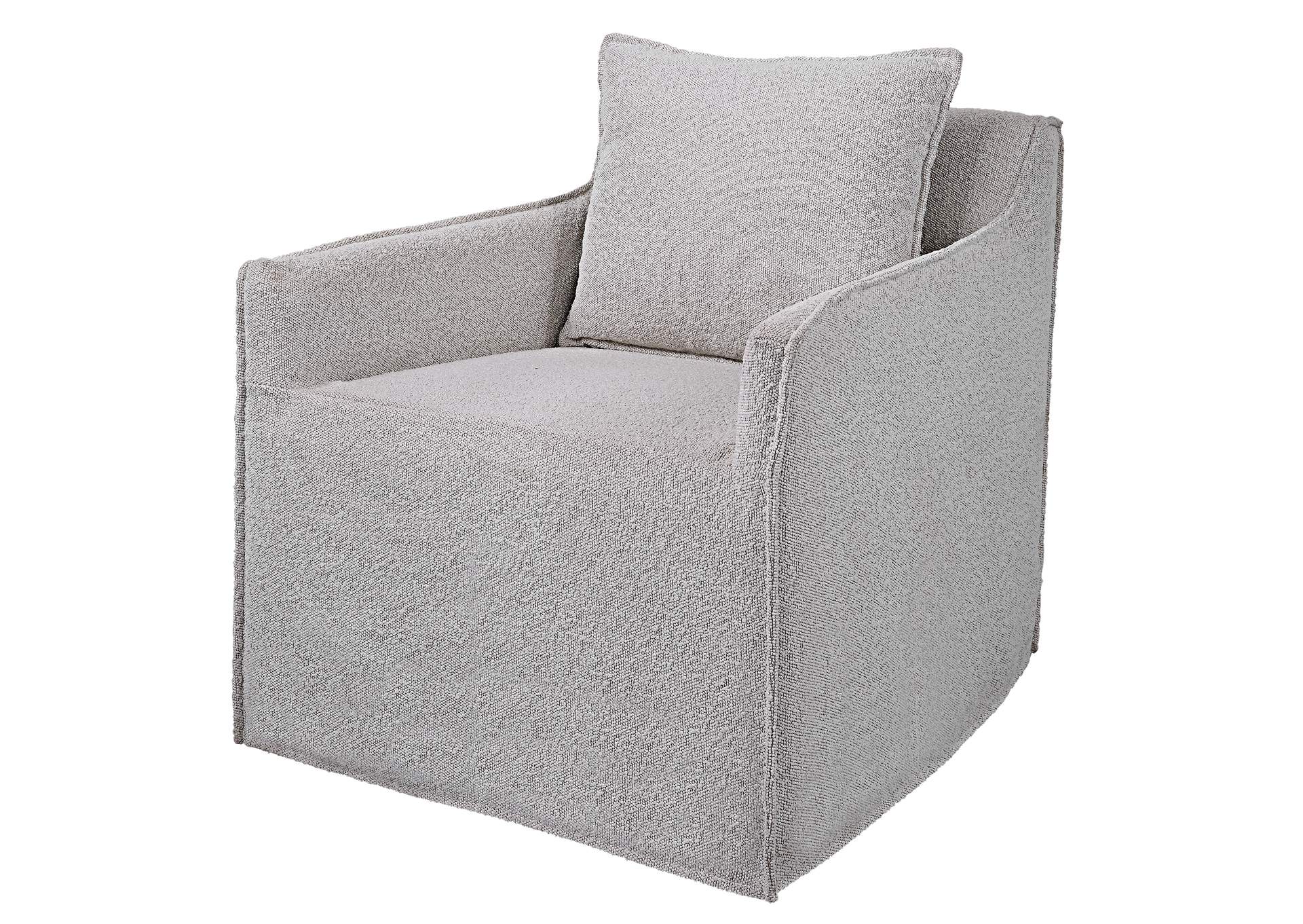 Uttermost Welland Gray Swivel Chair
