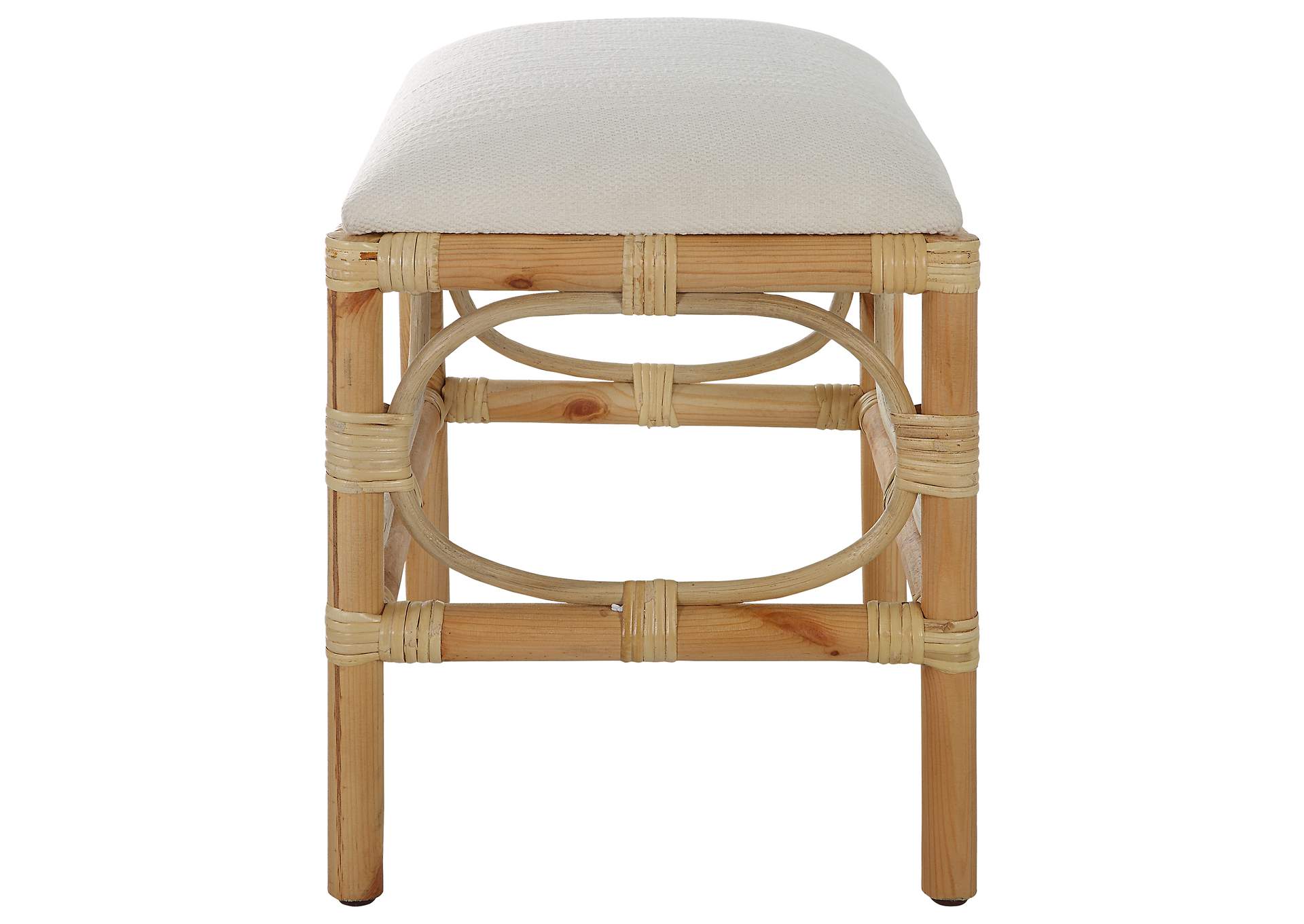 Uttermost Laguna Small White Bench