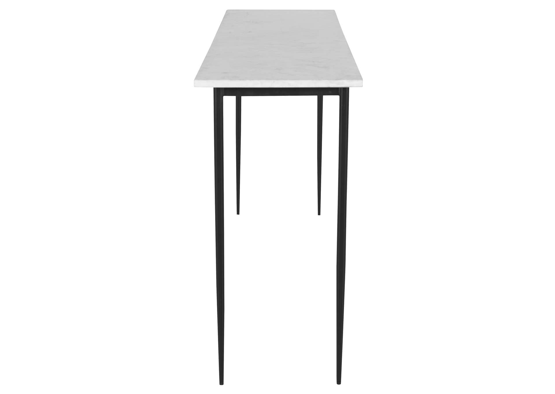 Uttermost Nightfall White Marble Console Table
