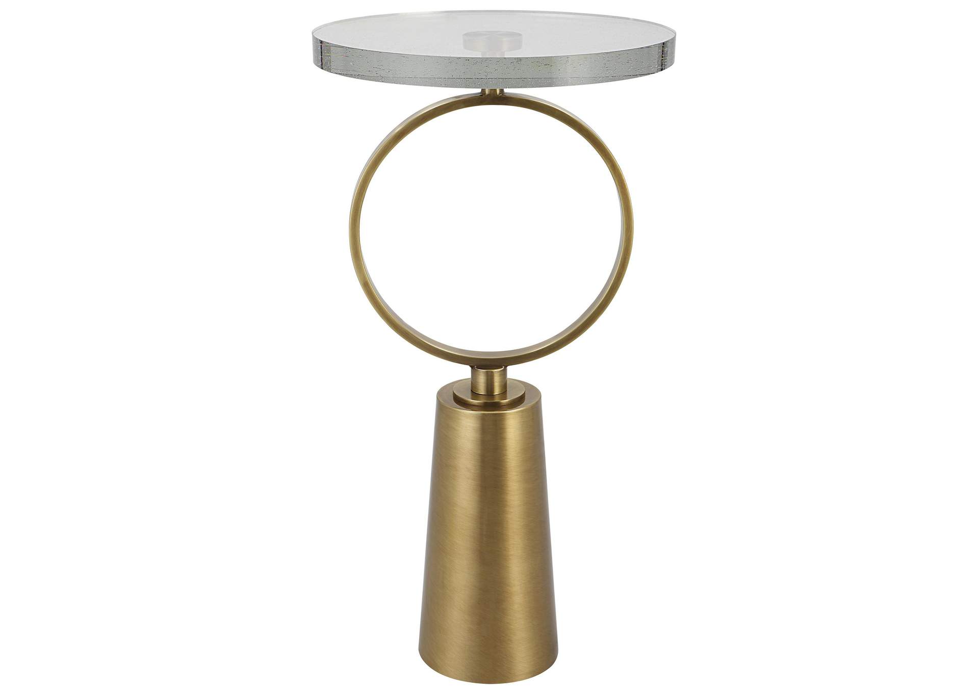 Uttermost Ringlet Brass Accent Table