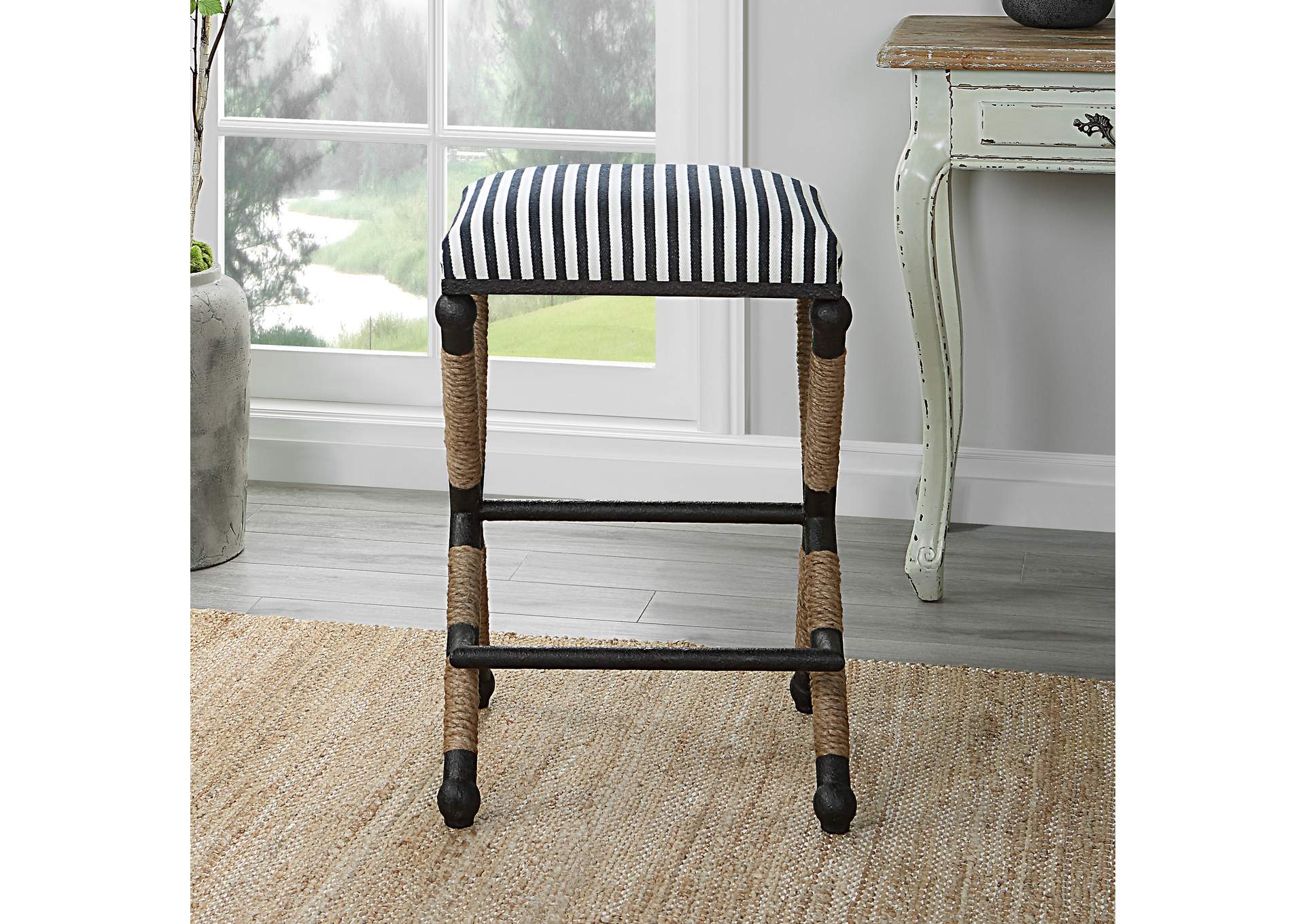 Uttermost Braddock Backless Counter Stool