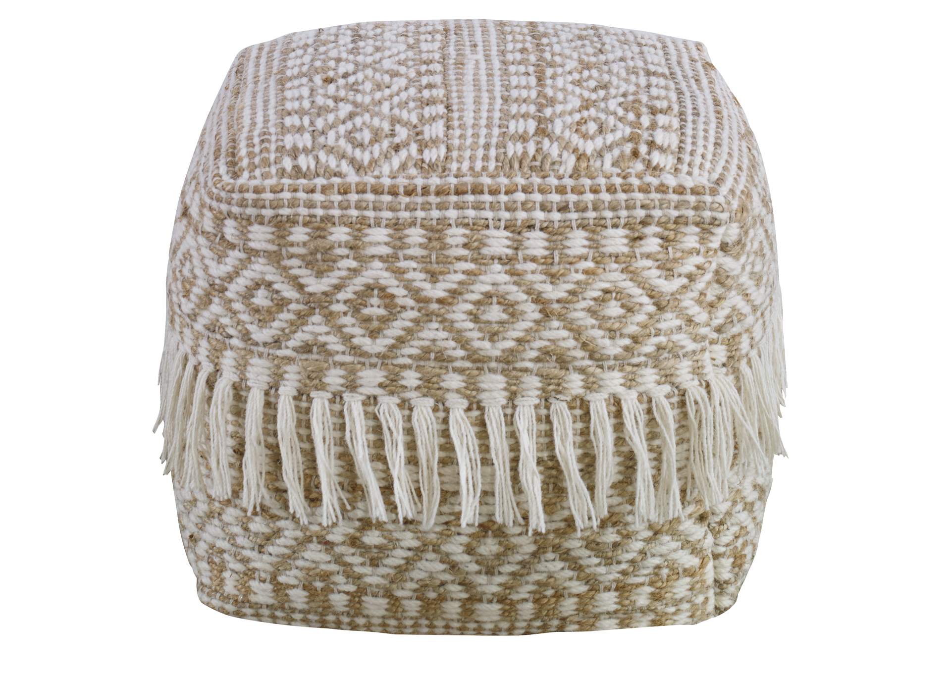 Uttermost Boheme Wool & Hemp Pouf