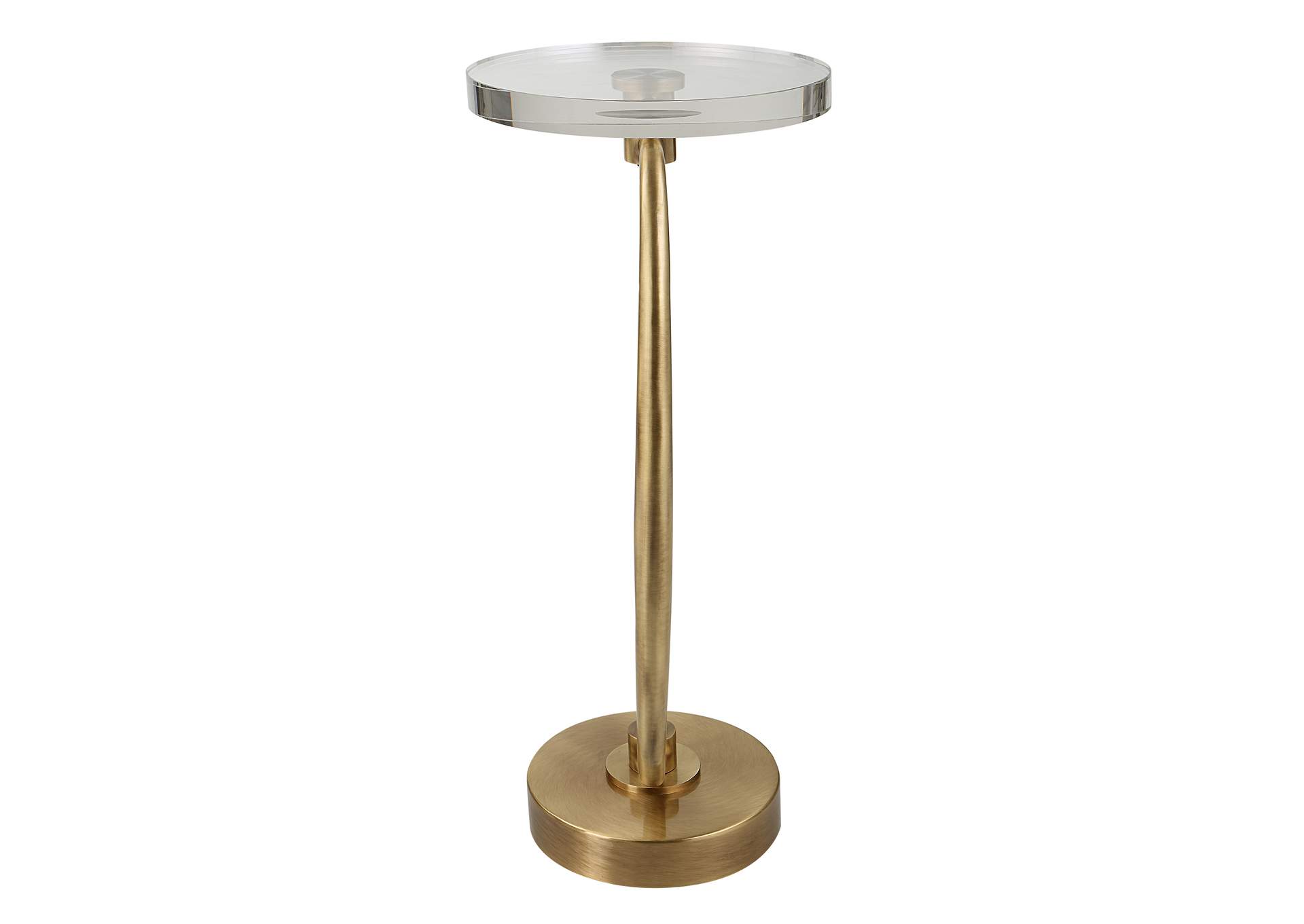 Uttermost Waveney Brass Drink Table