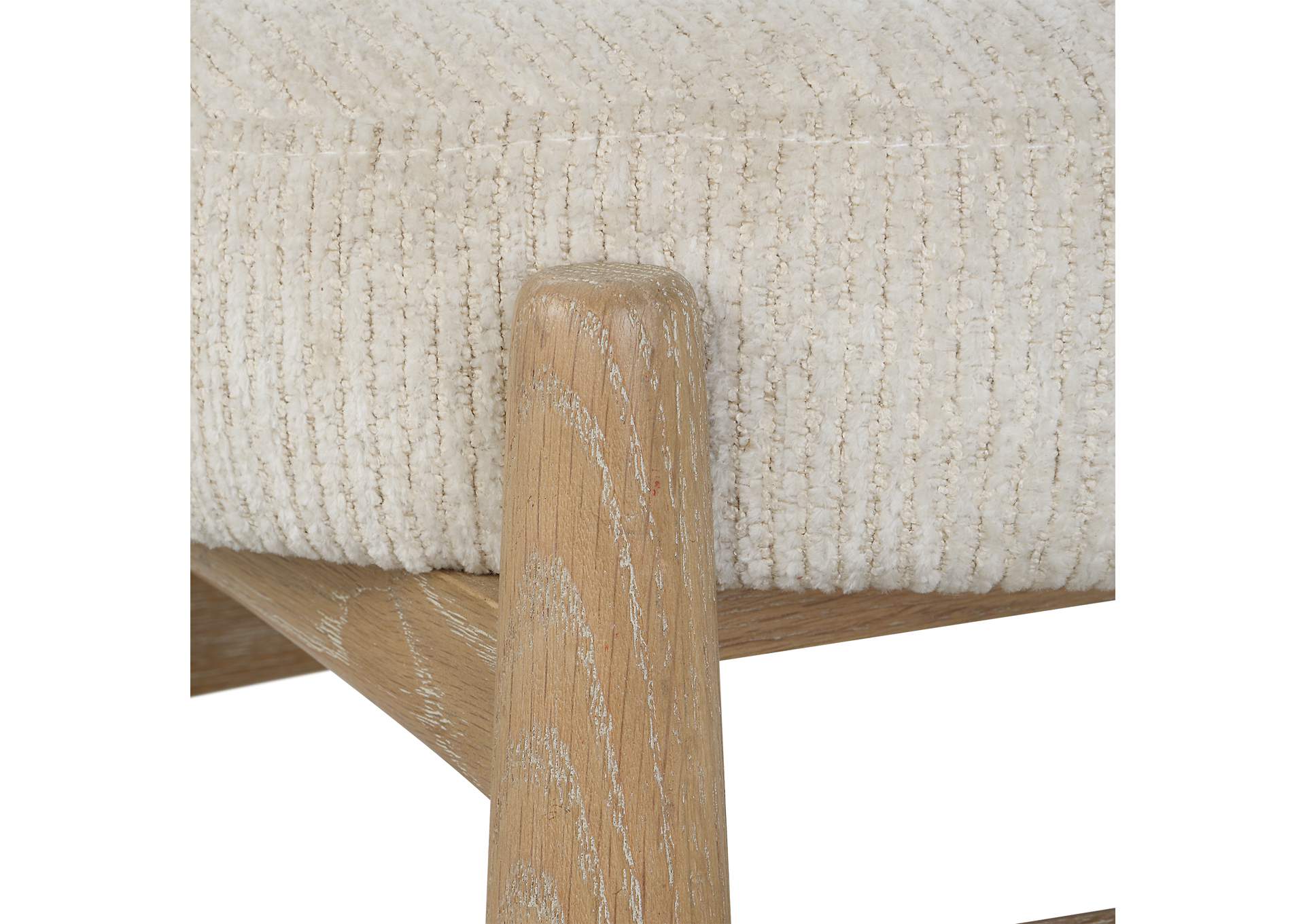 Uttermost Acrobat Off White Small Bench