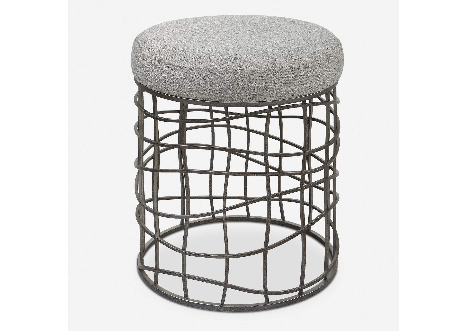 Uttermost Carnival Iron Round Accent Stool