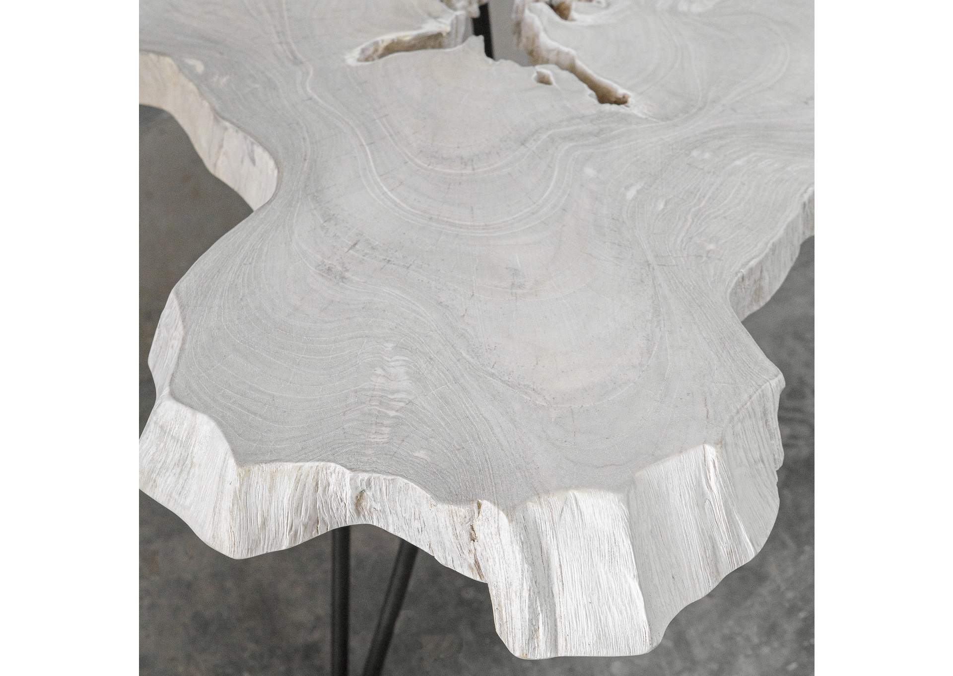 Uttermost Trillium Bleached Teak Coffee Table