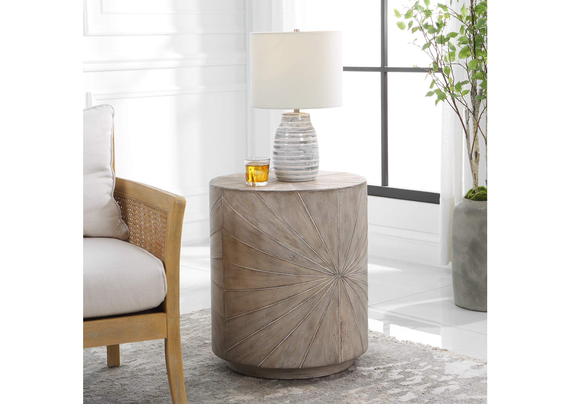Uttermost Starshine Wooden Side Table