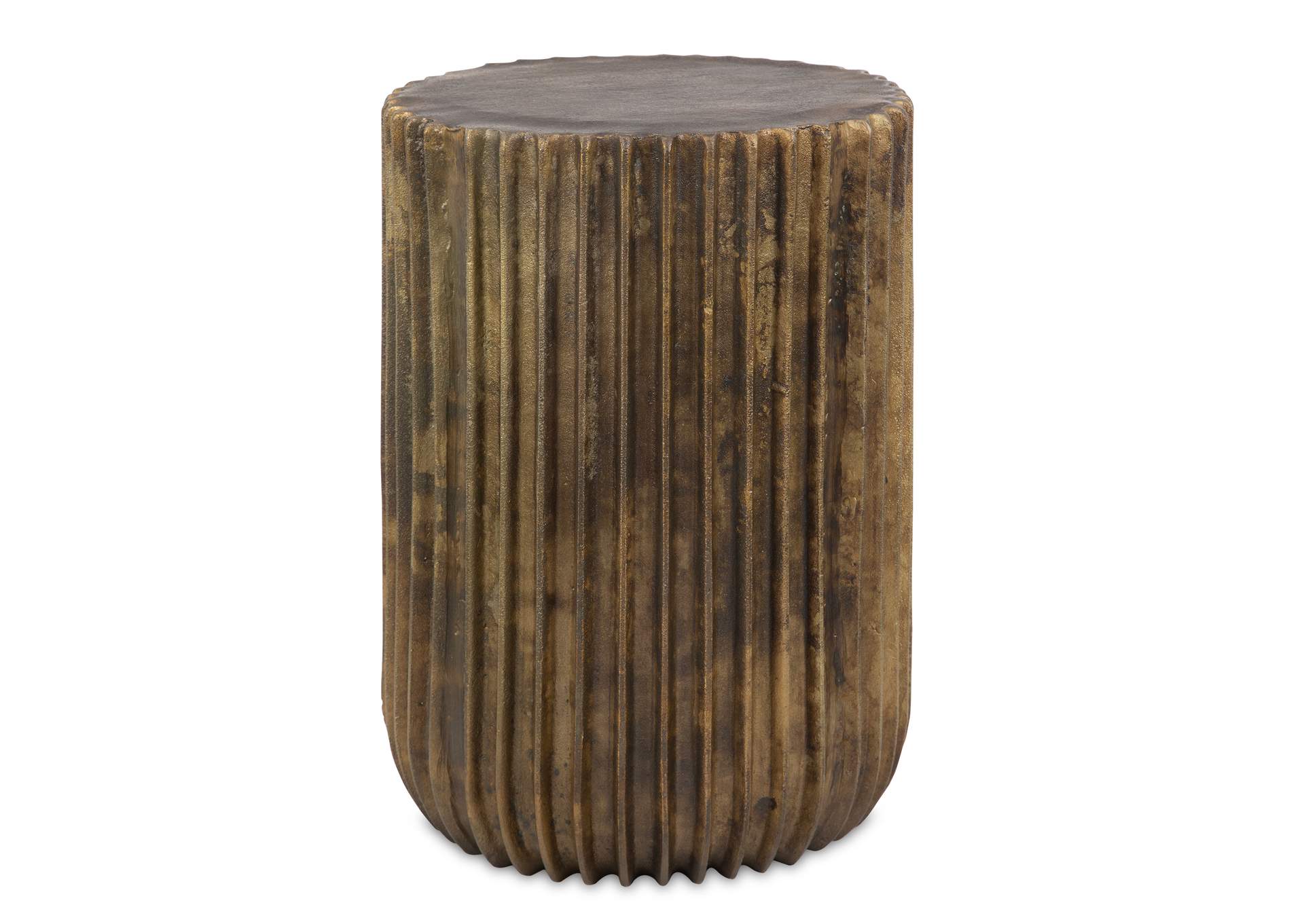 Uttermost Peaks And Valleys Gold Accent Table