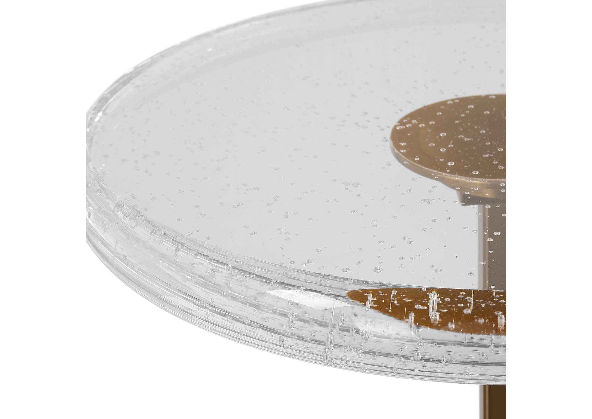 Uttermost Sora Glass Drink Table