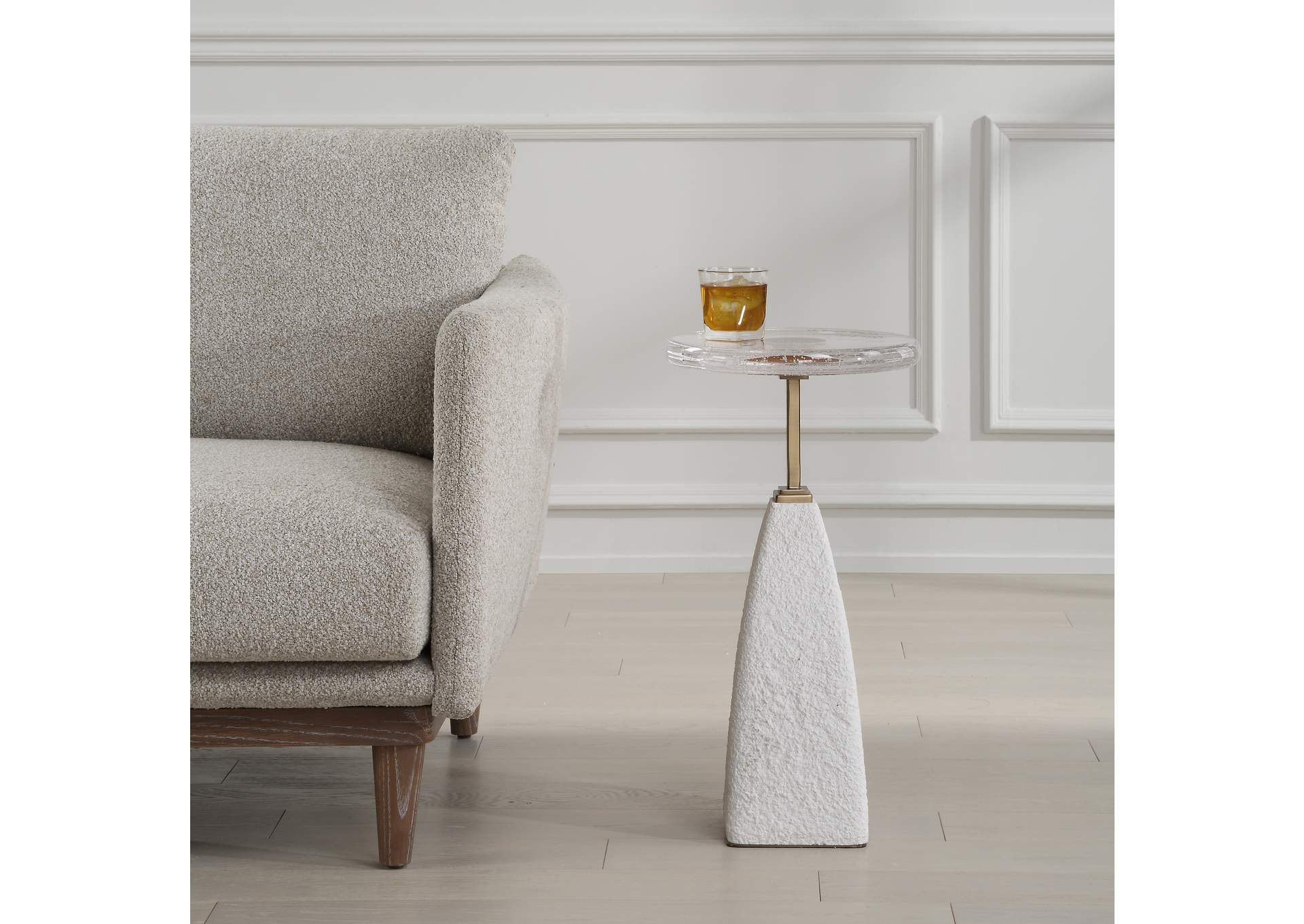 Uttermost Sora Glass Drink Table
