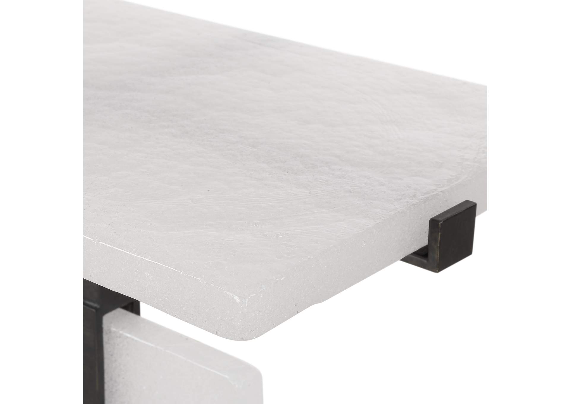 Uttermost Elements Bubble Glass Accent Table