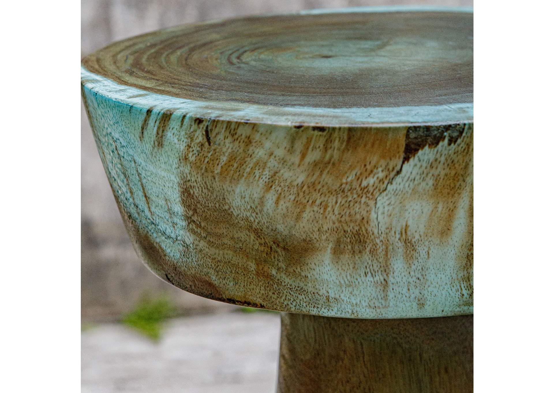 Uttermost Mano Blue Green Drink Table