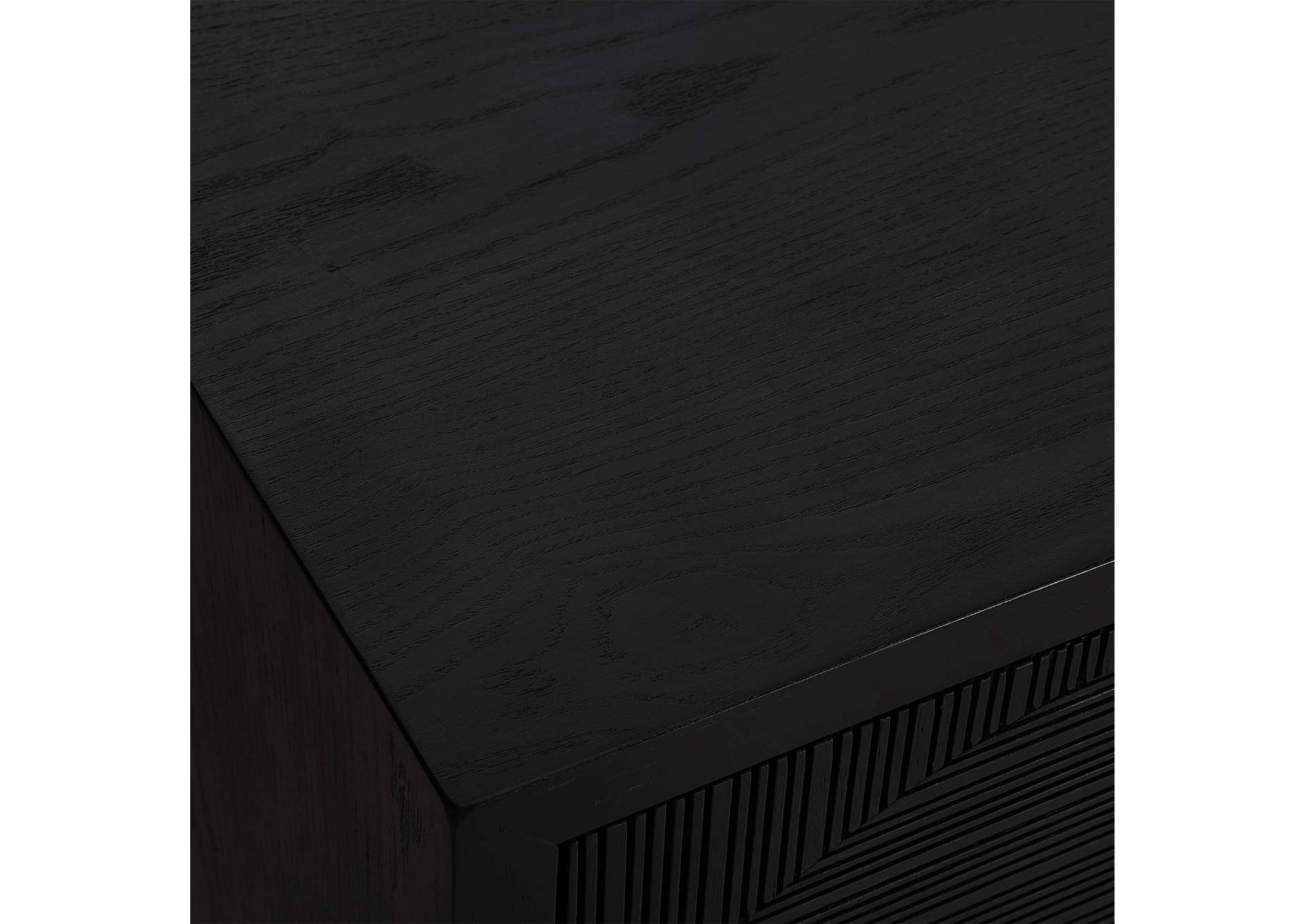 Uttermost Beswick Black Door Cabinet
