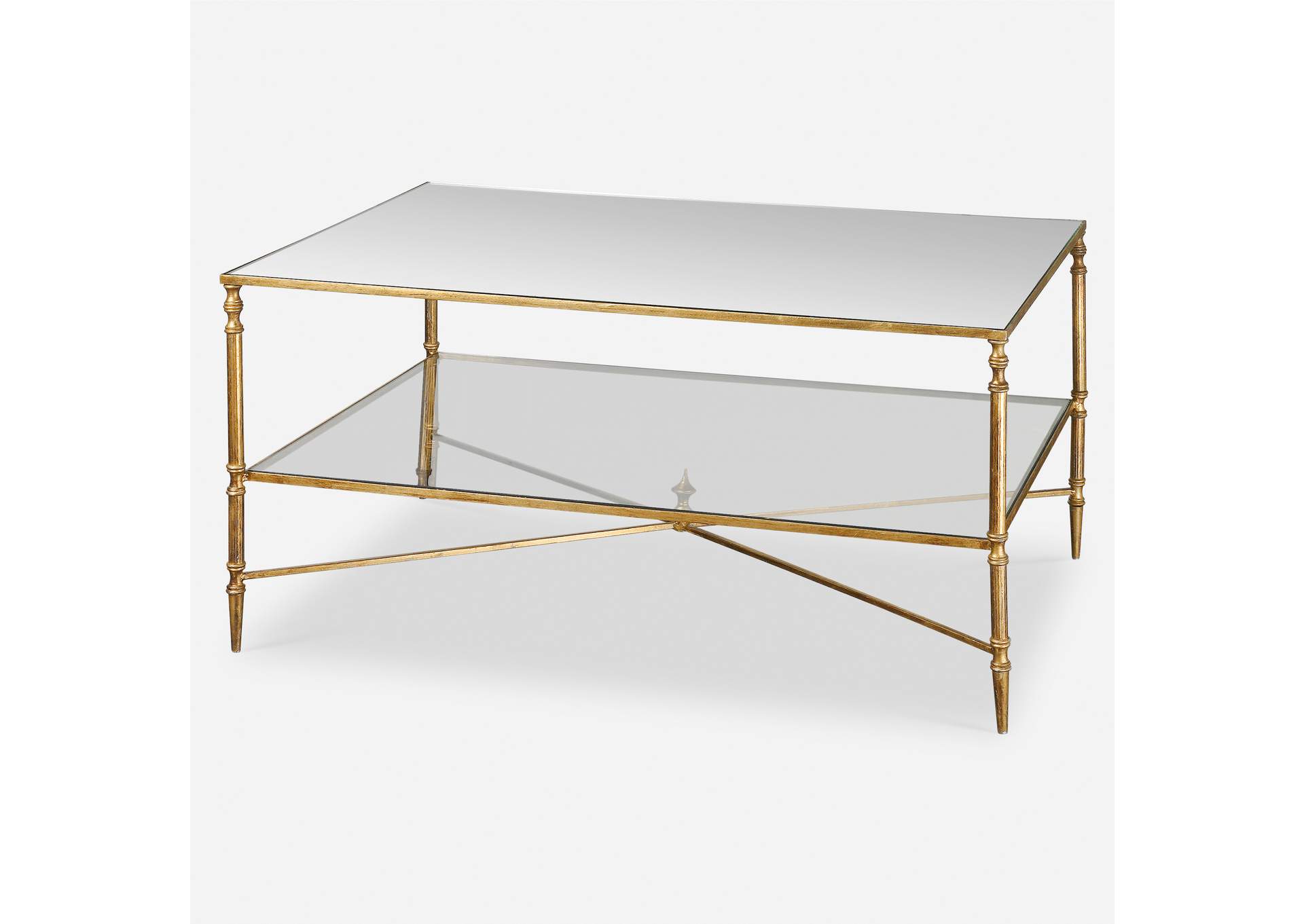 Uttermost Henzler Mirrored Glass Coffee Table