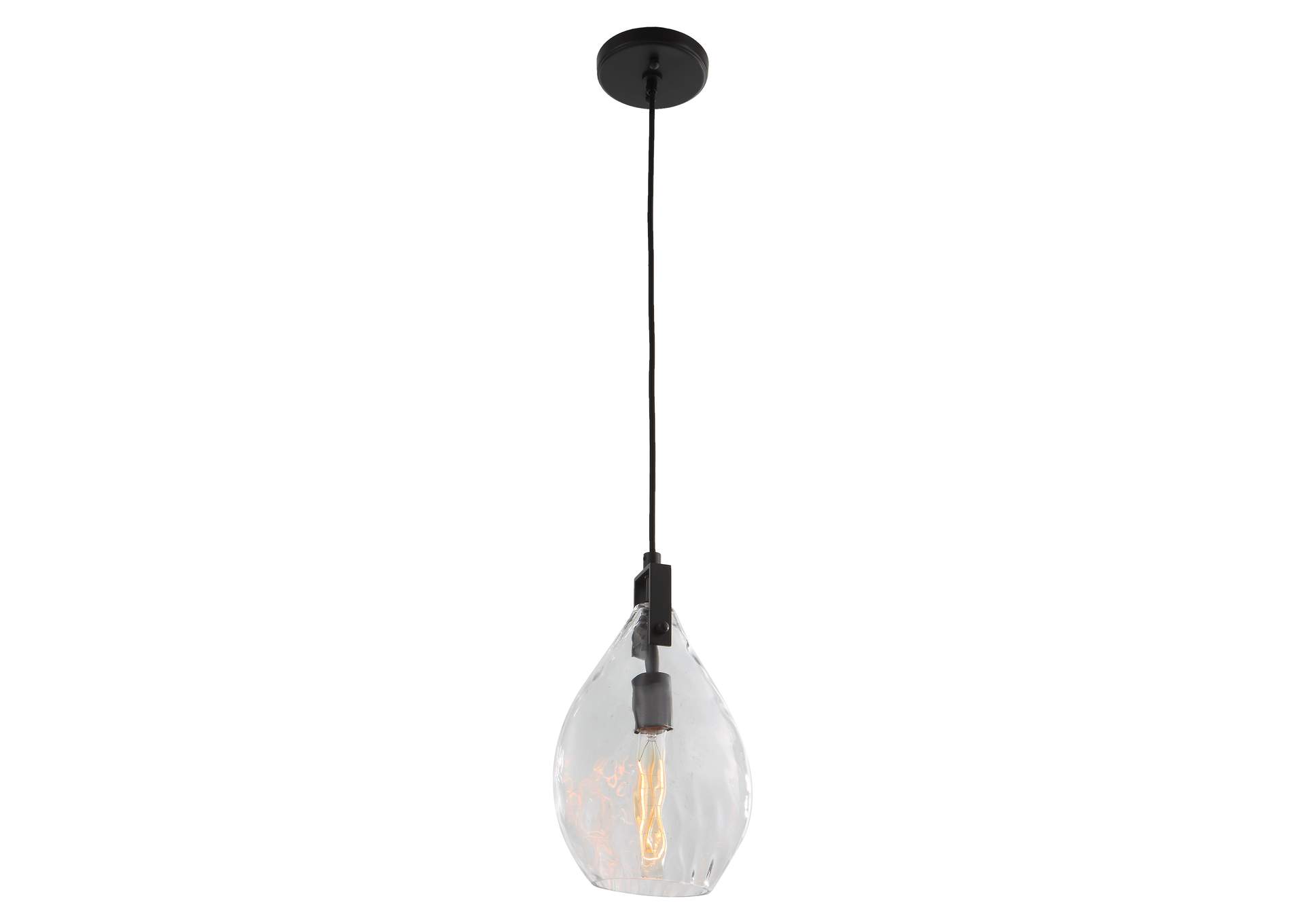 Uttermost Campester Light Watered Glass Mini Pendant
