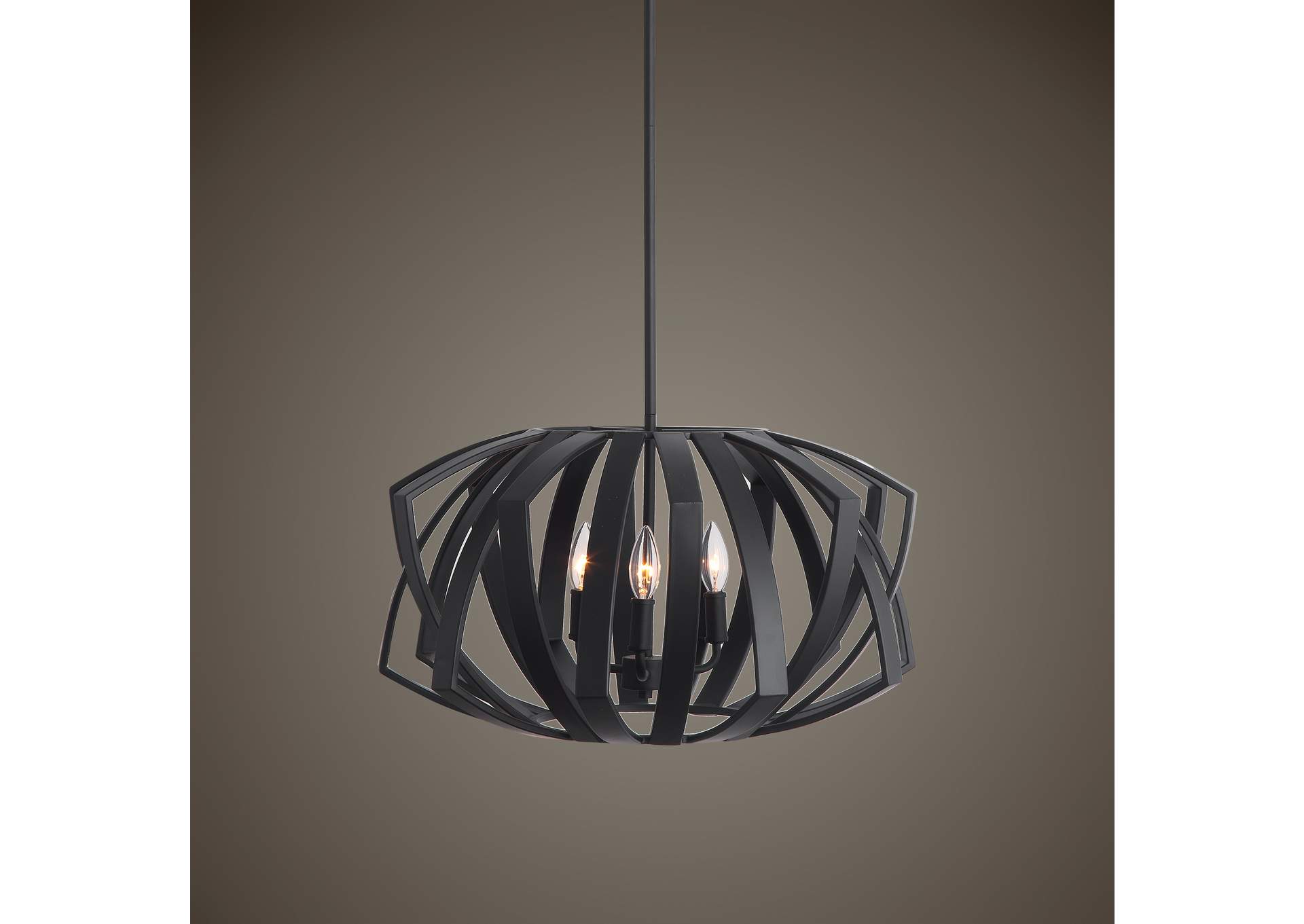 Uttermost Thales Black Geometric Light Pendant