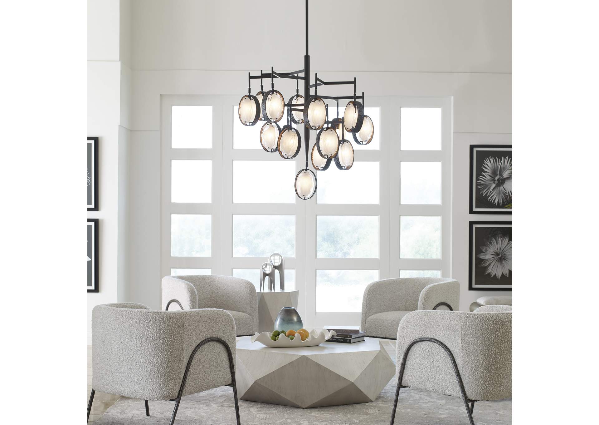Uttermost Maxin 15 Light Large Bronze Chandelier