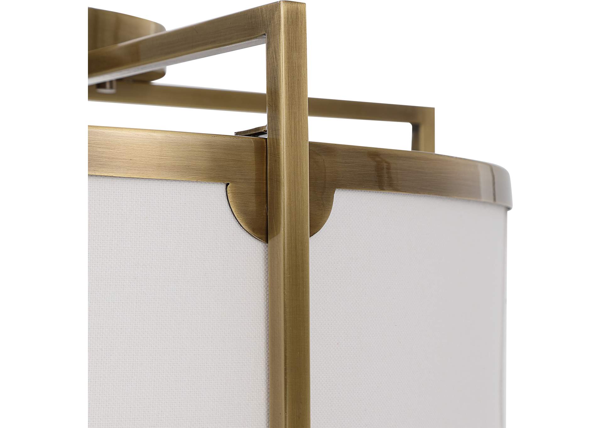 Uttermost Colfax Brass Light Semi Flush