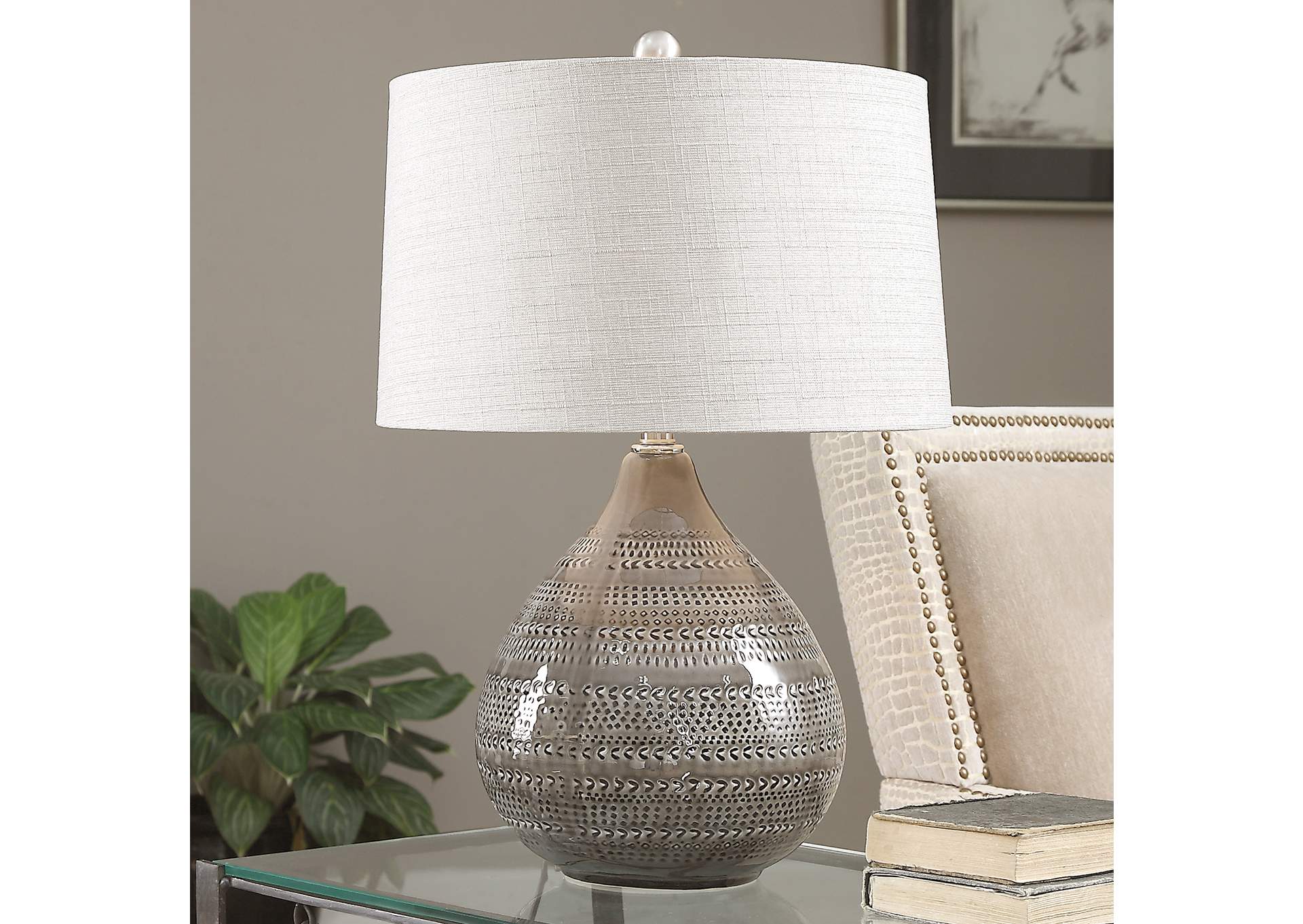Uttermost Batova Smoke Gray Lamp