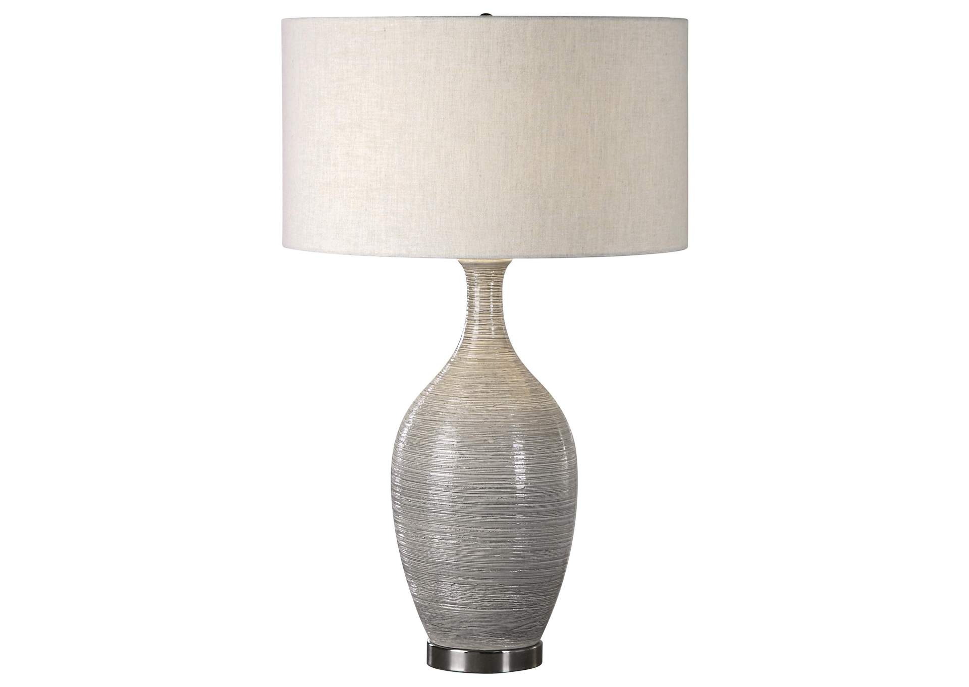 Uttermost Dinah Gray Textured Table Lamp