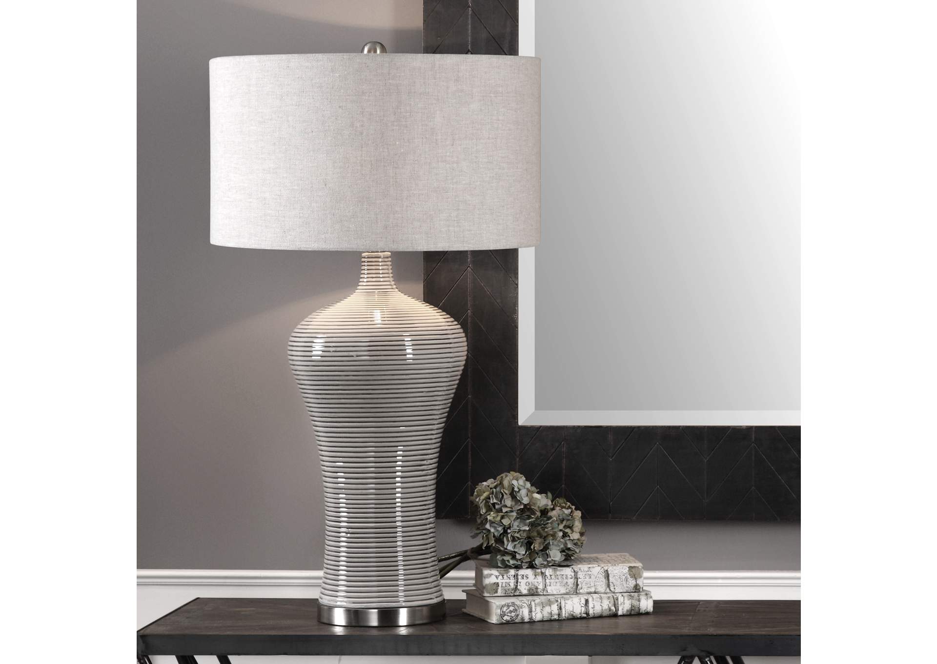Uttermost Dubrava Light Gray Table Lamp