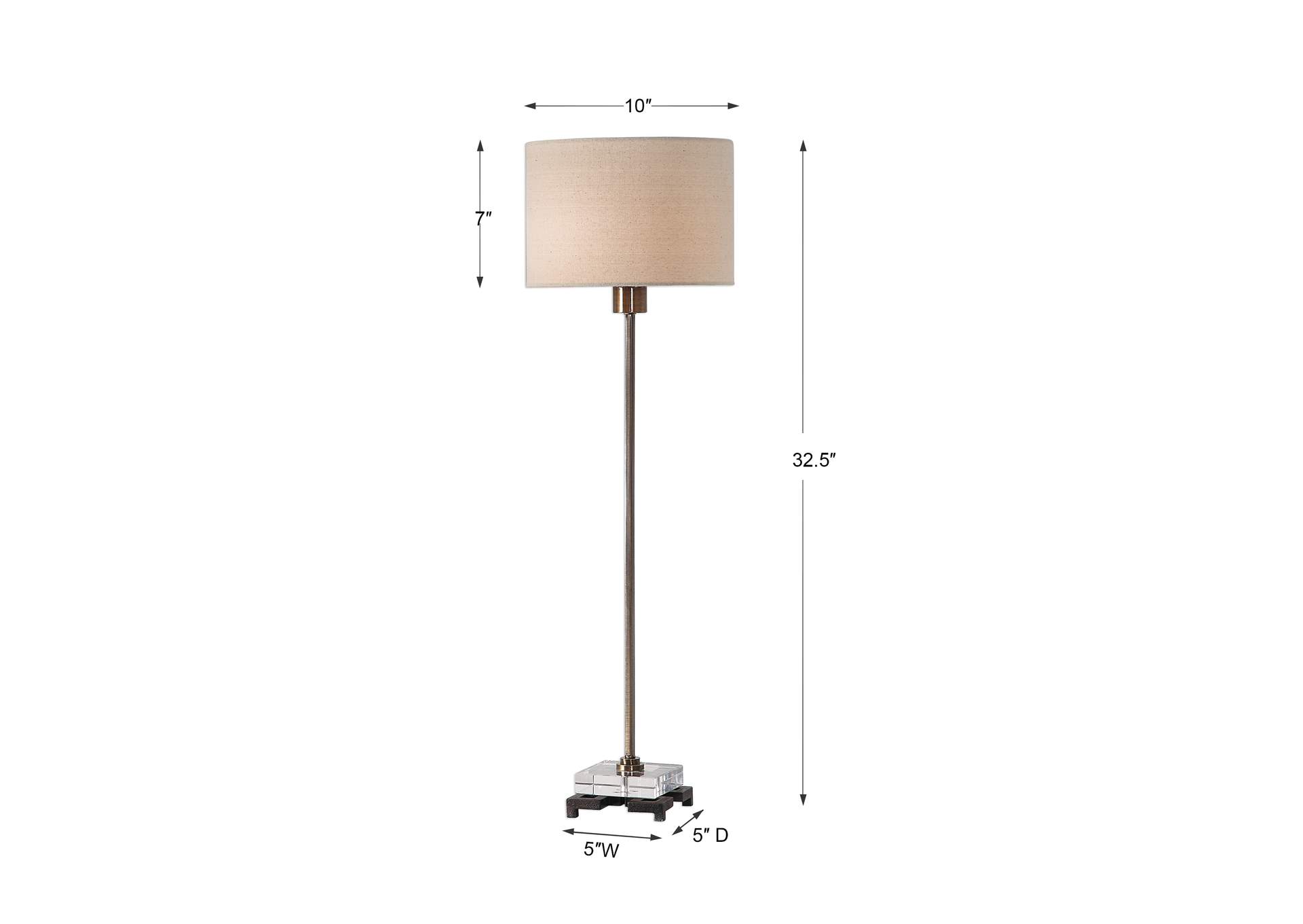 Uttermost Danyon Brass Table Lamp