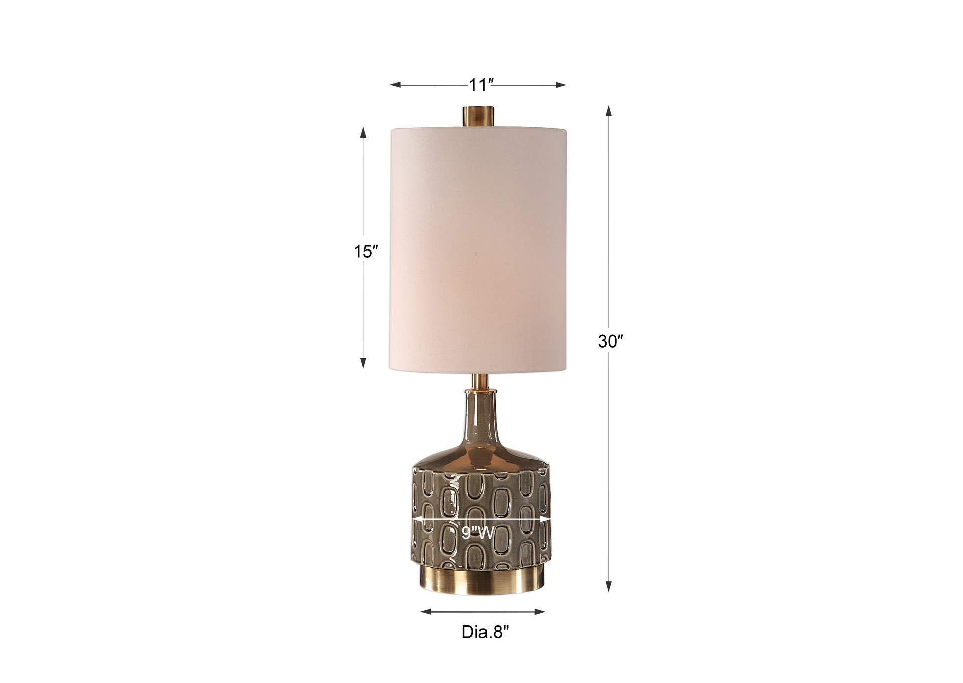Uttermost Darrin Gray Table Lamp