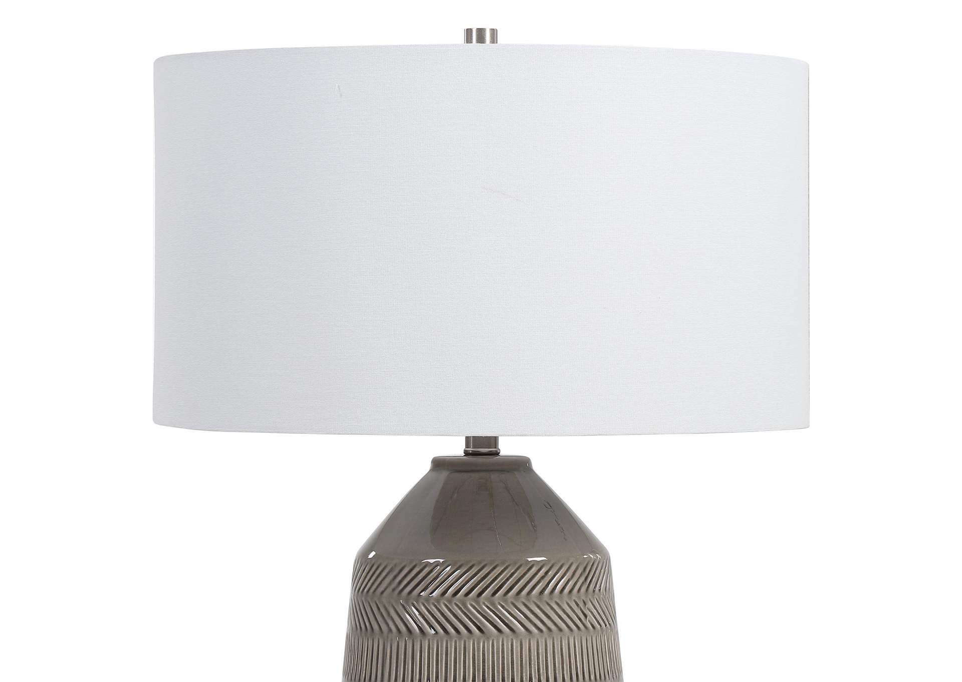 Uttermost Rewind Gray Table Lamp