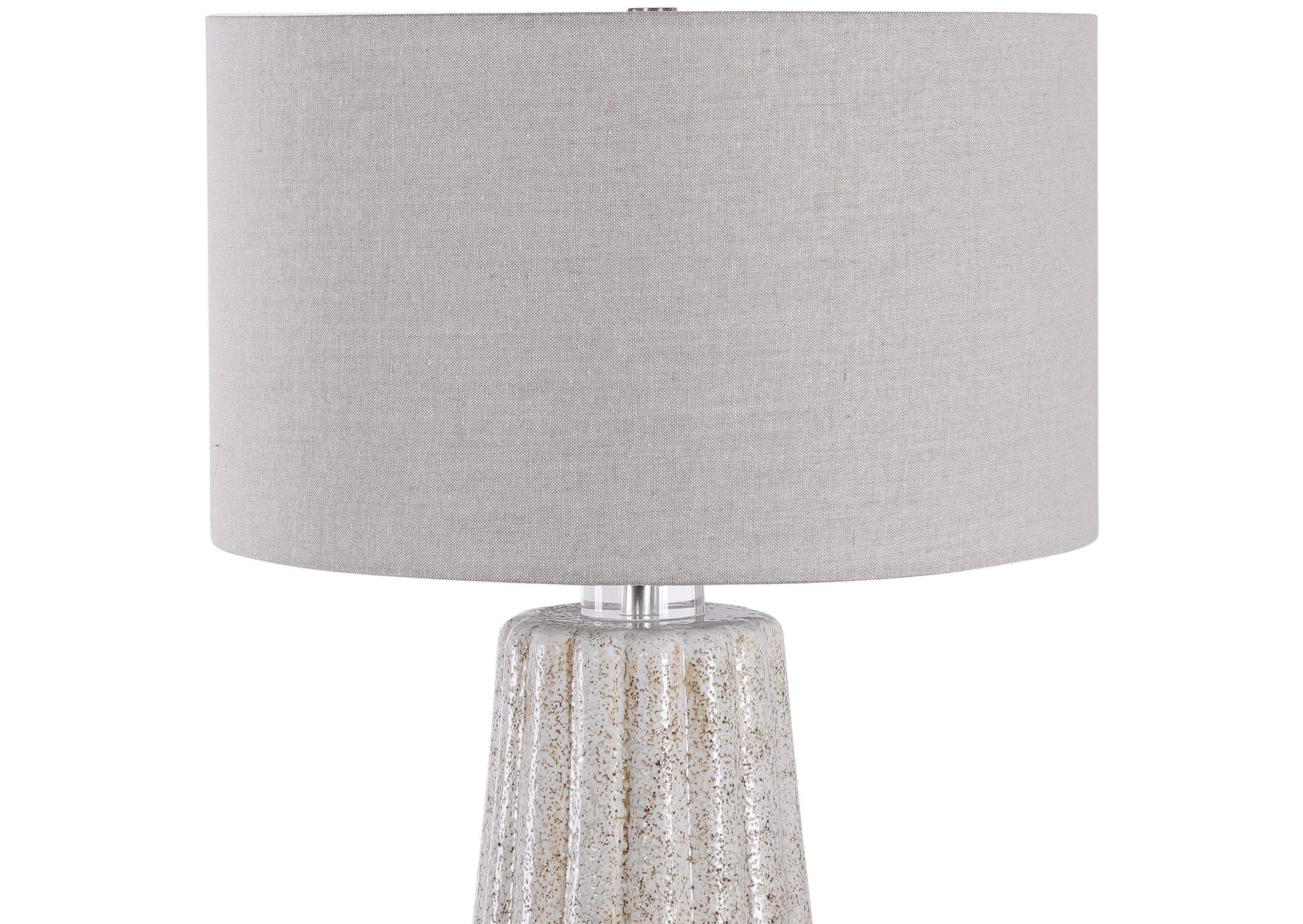 Uttermost Pikes Stone Ivory Table Lamp