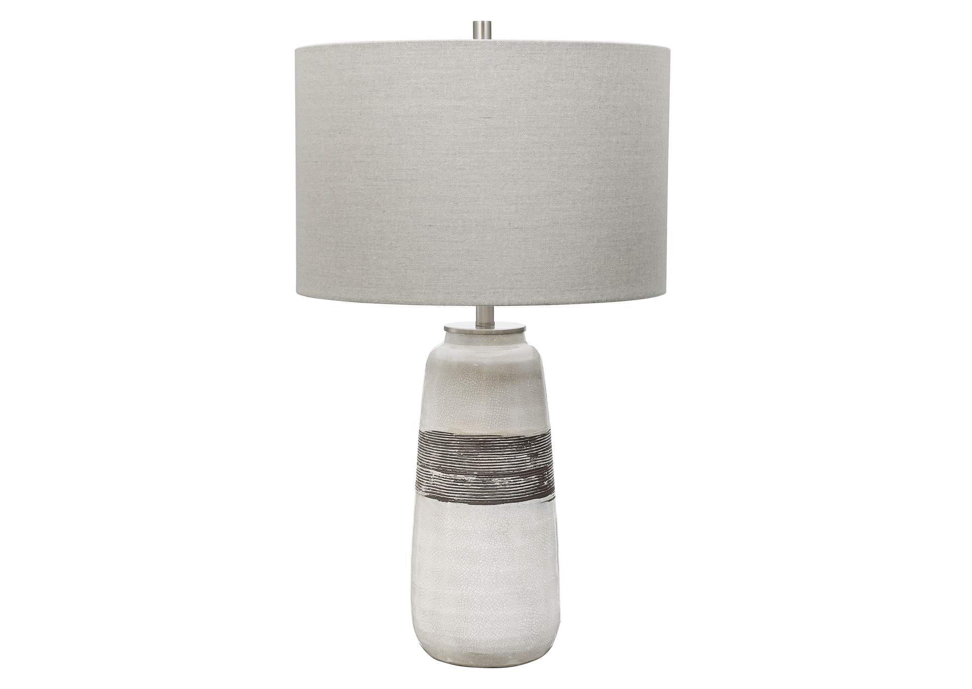 Uttermost Comanche White Crackle Table Lamp