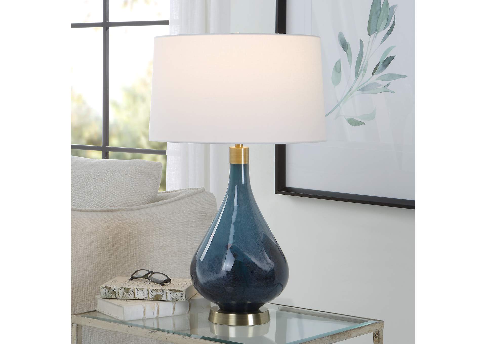 Uttermost Riviera Art Glass Table Lamp