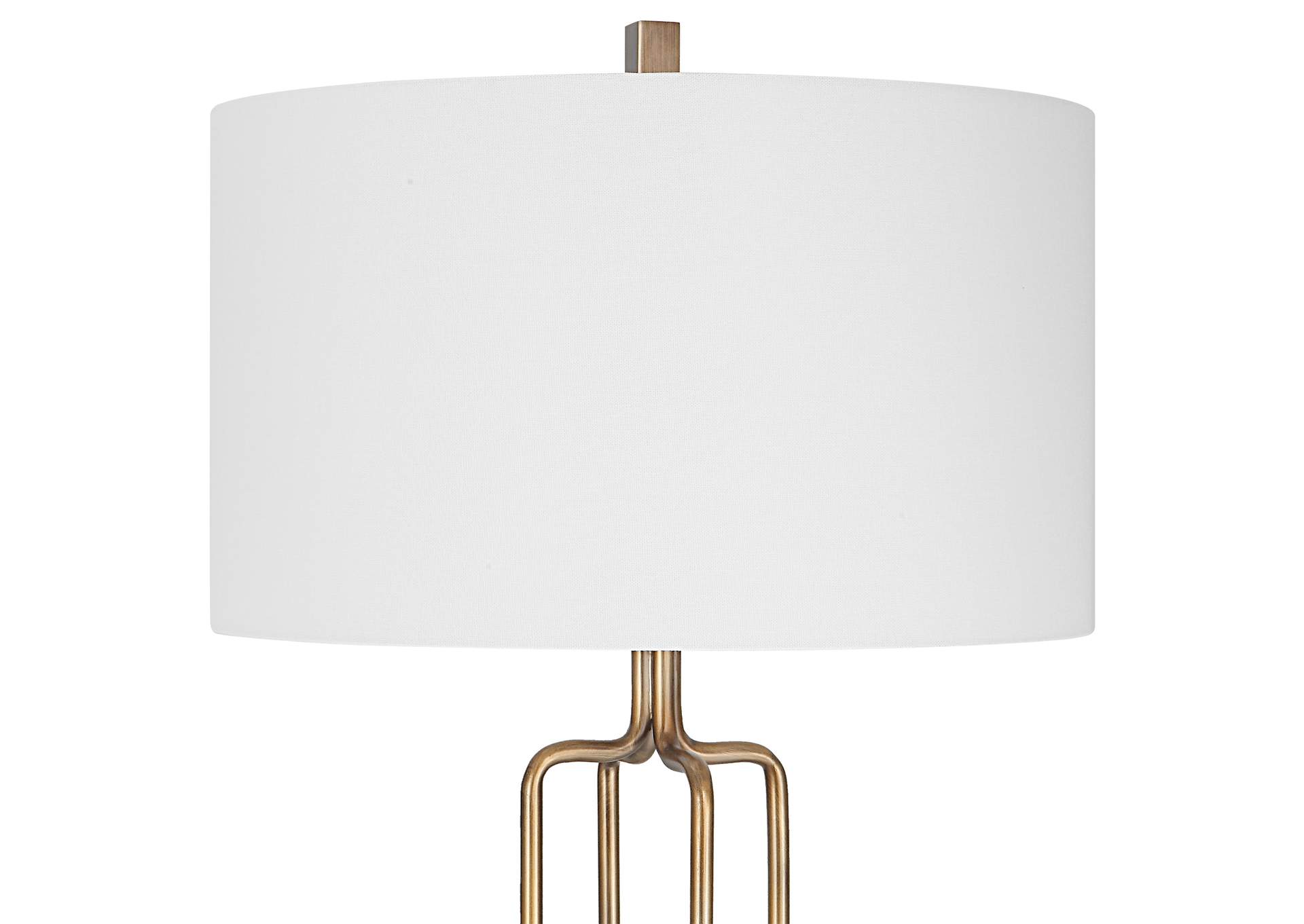 Uttermost Link Brushed Gold Floor Lamp