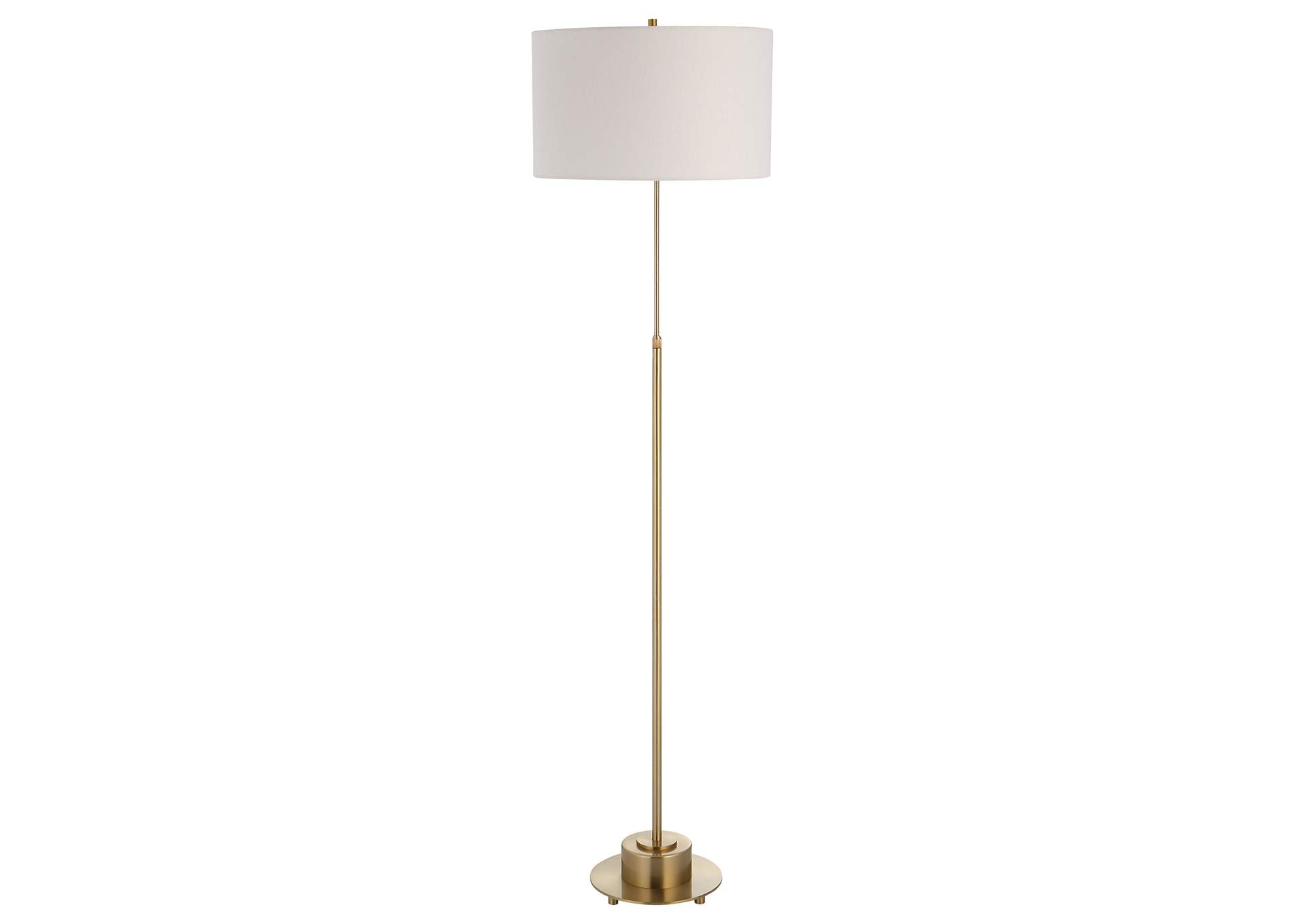 Uttermost Prominence Brass Floor Lamp