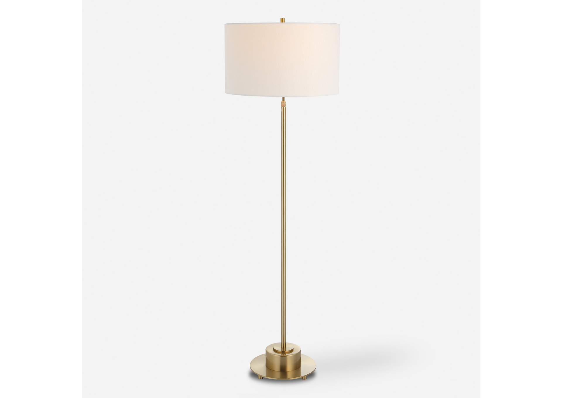 Uttermost Prominence Brass Floor Lamp