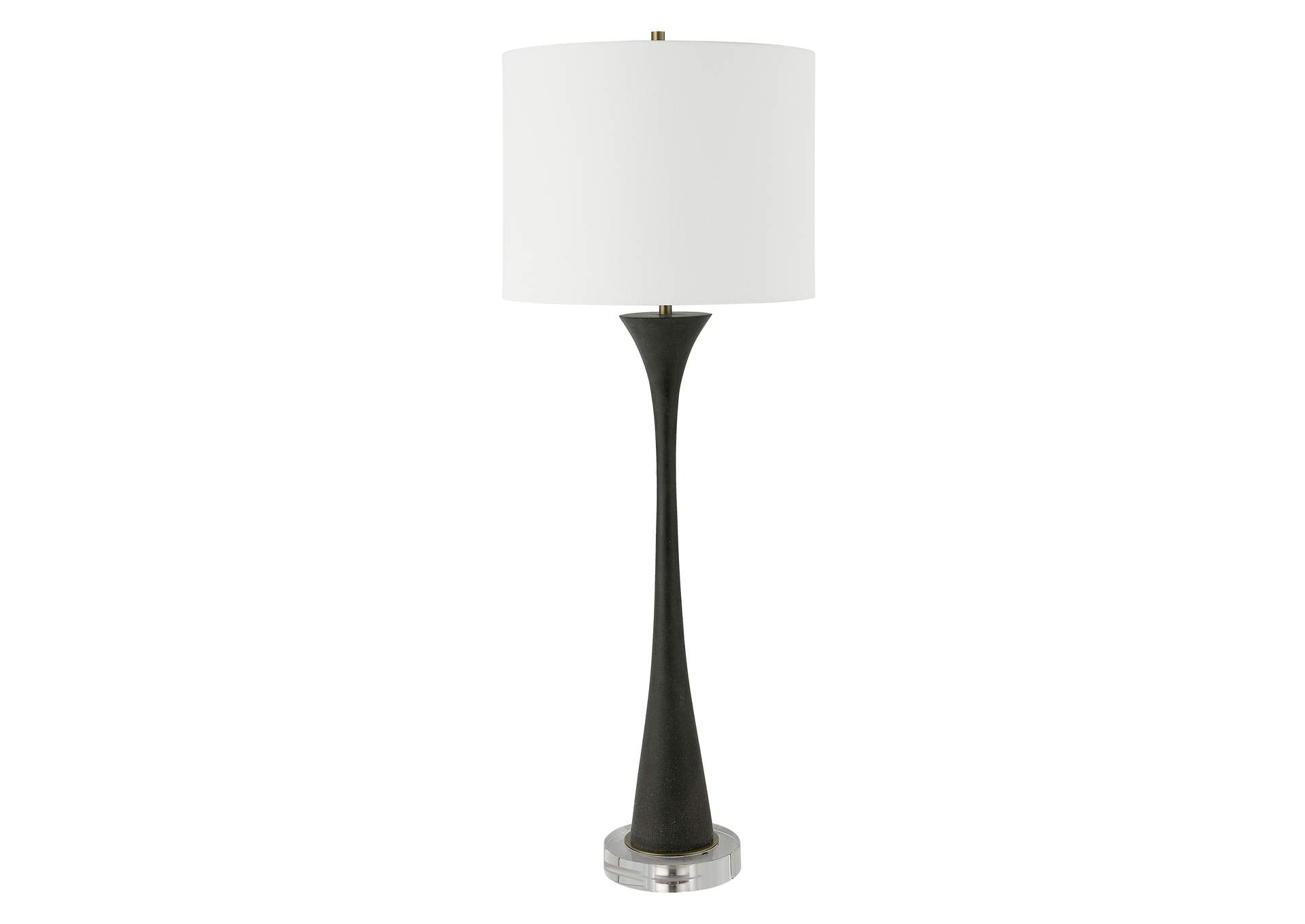Uttermost Fountain Black Stone Buffet Lamp