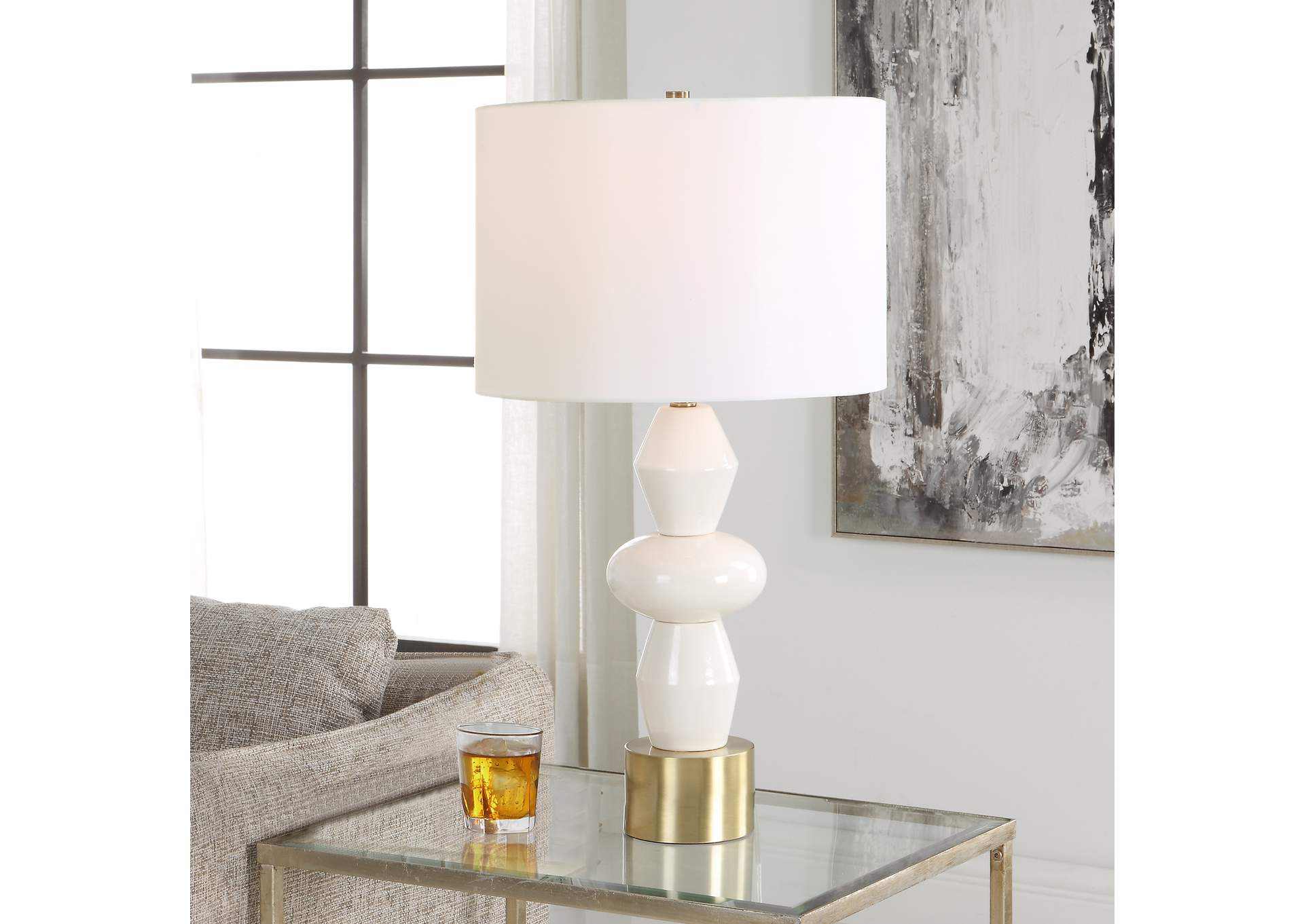 Uttermost Architect White Table Lamp