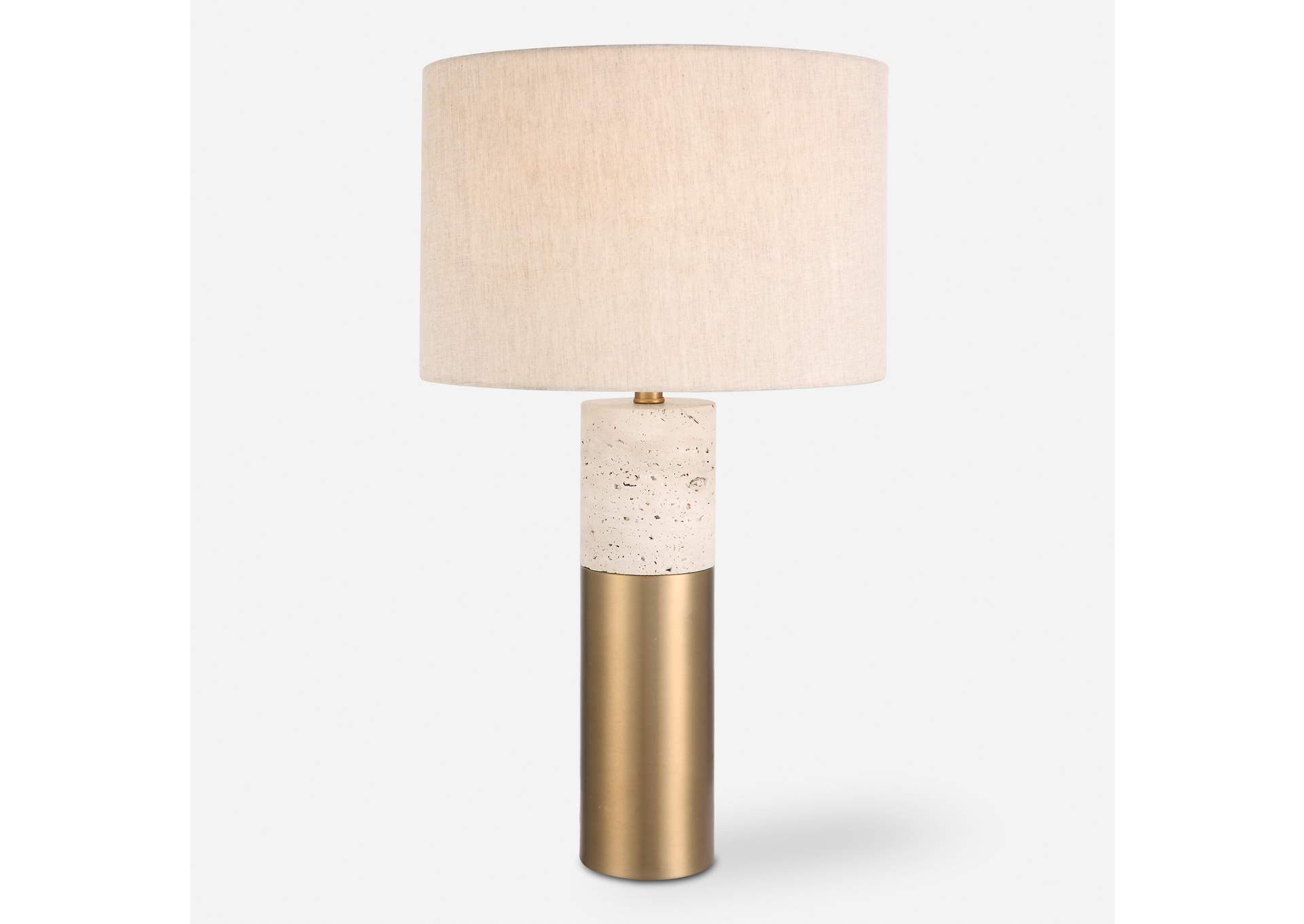 Uttermost Gravitas Elegant Brass & Stone Lamp
